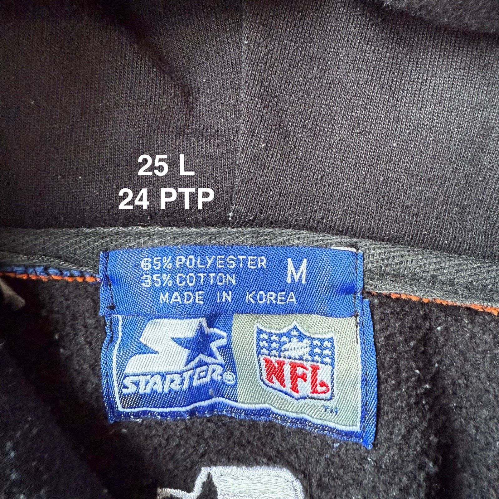 Starter × Vintage Vintage Denver Broncos Starter Hoodie Medium Black 90s Size US M / EU 48-50 / 2 - 6 Thumbnail