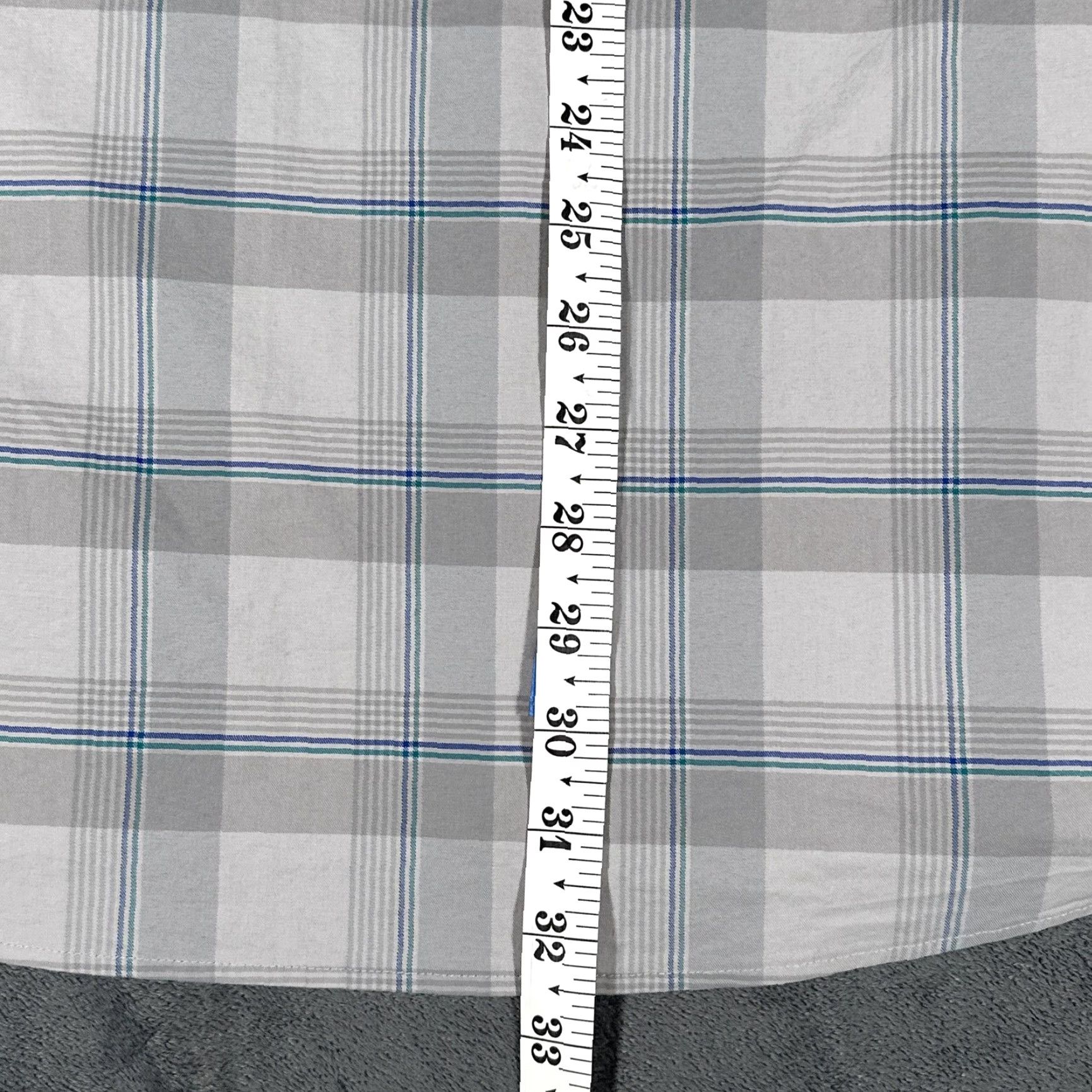 Southern Tide Southern Tide Coastal Passage Shirt Mens Large Gray Plaid Stretch Button Down Size US L / EU 52-54 / 3 - 7 Thumbnail