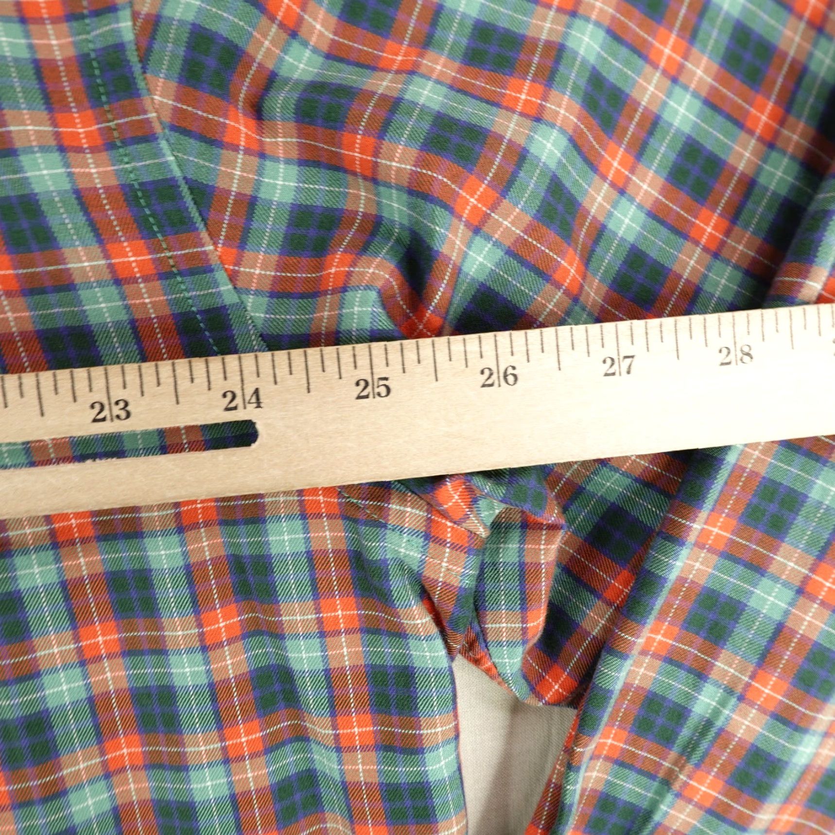 Vineyard Vines Vineyard Vines Shirt Men Large Orange Green Plaid Flannel Whale Button Up Preppy Size US L / EU 52-54 / 3 - 6 Thumbnail