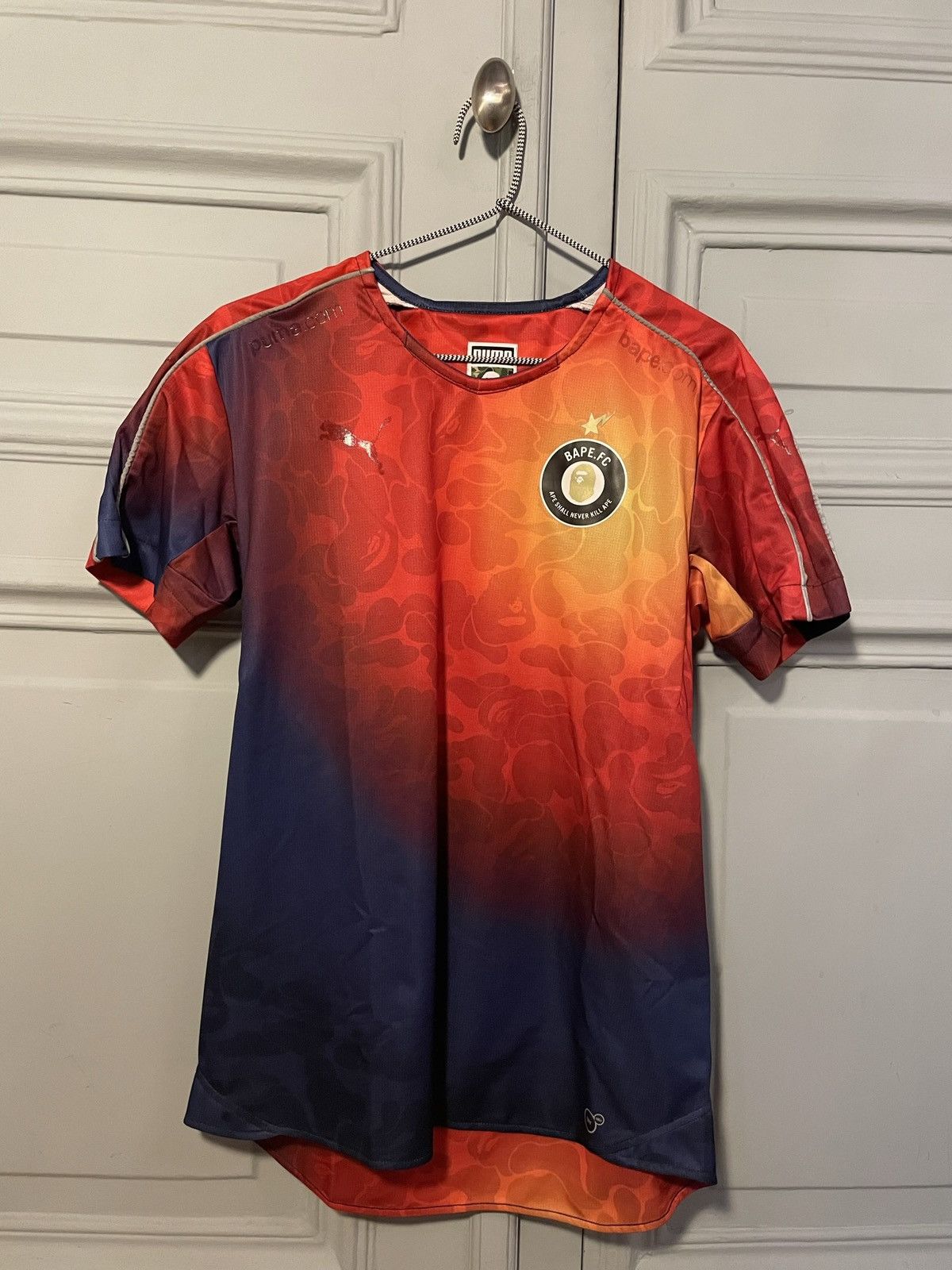 image of Bape x Puma Football Jersey - Under 200 Pieces, Men's (Size Medium)