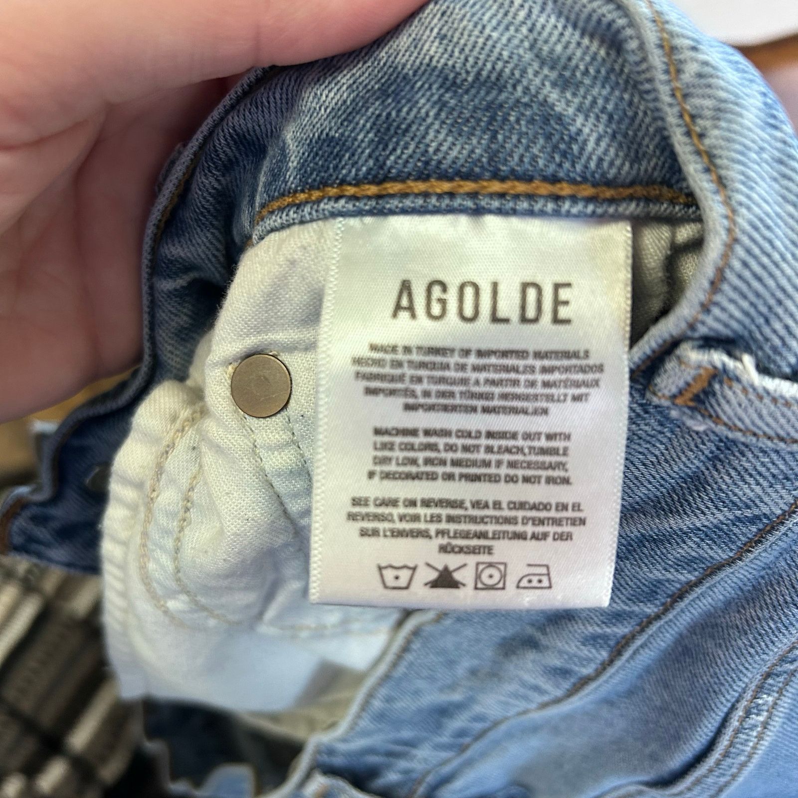 Agolde Agolde Nico High Rise Jeans Distressed Skinny Button Fly 28 Size 28" / US 6 / IT 42 - 5 Thumbnail