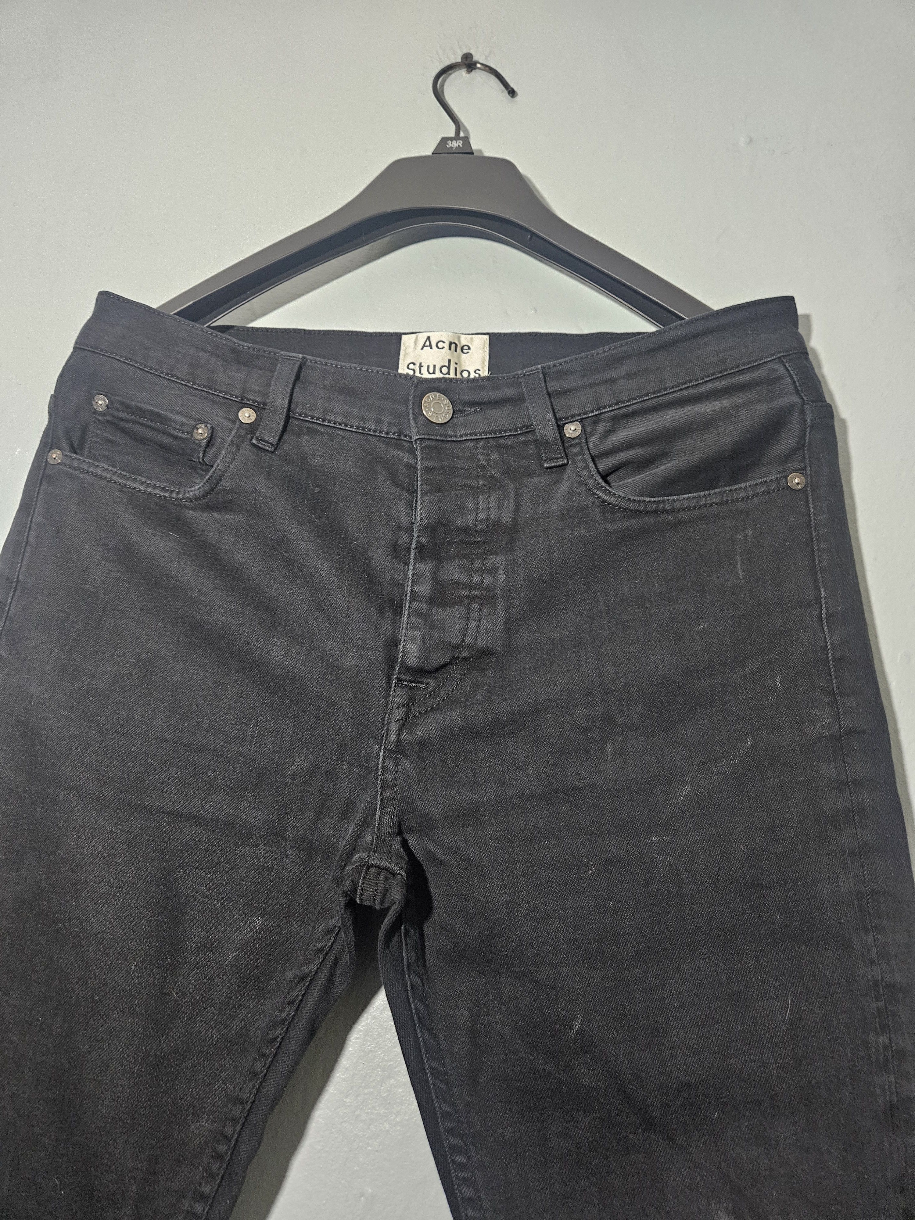 Acne Studios Town Stay Cash Black Denim Jeans Size US 32 / EU 48 - 2 Thumbnail