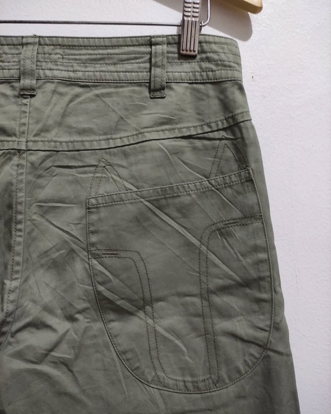 Issey Miyake Tsumori Chisato Green Utility Pants Curved Pockets Pants Size 30" / US 8 / IT 44 - 8 Thumbnail