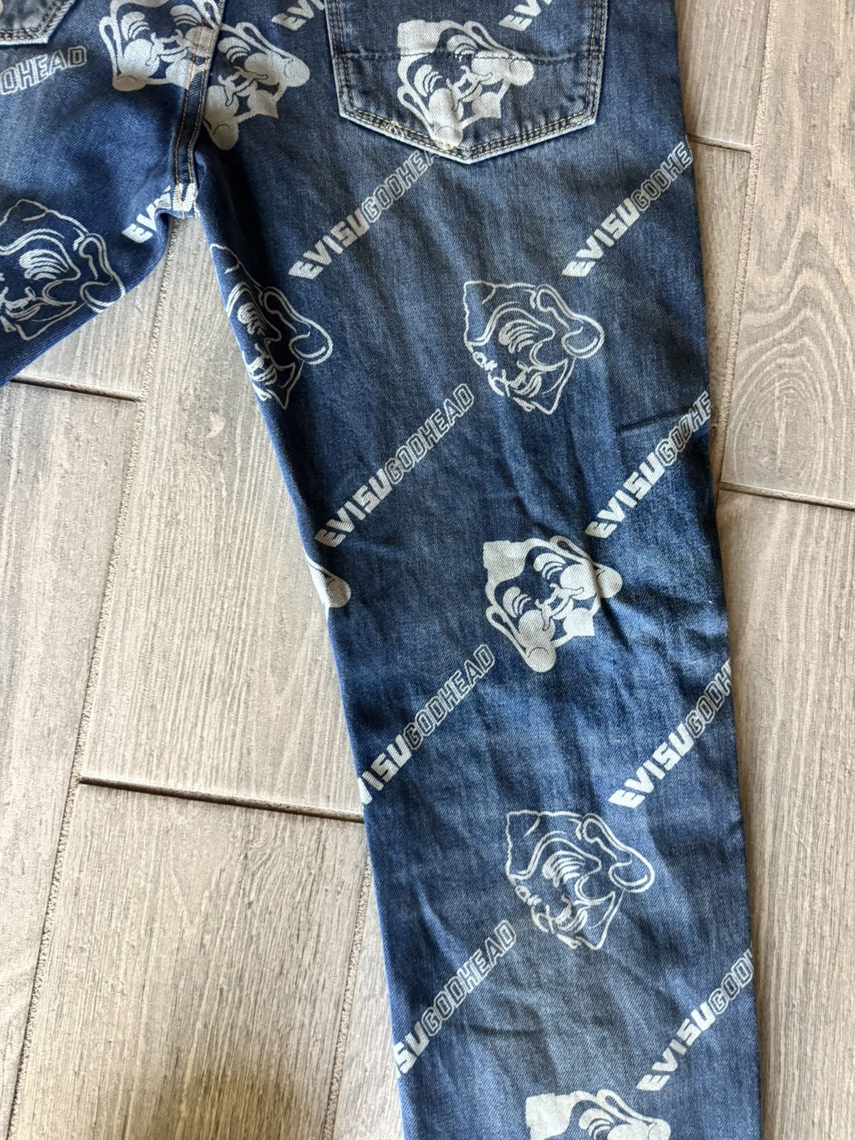 Evisu Evisu GodHead Denim Jeans Lot 2017 Size US 30 / EU 46 - 4 Thumbnail
