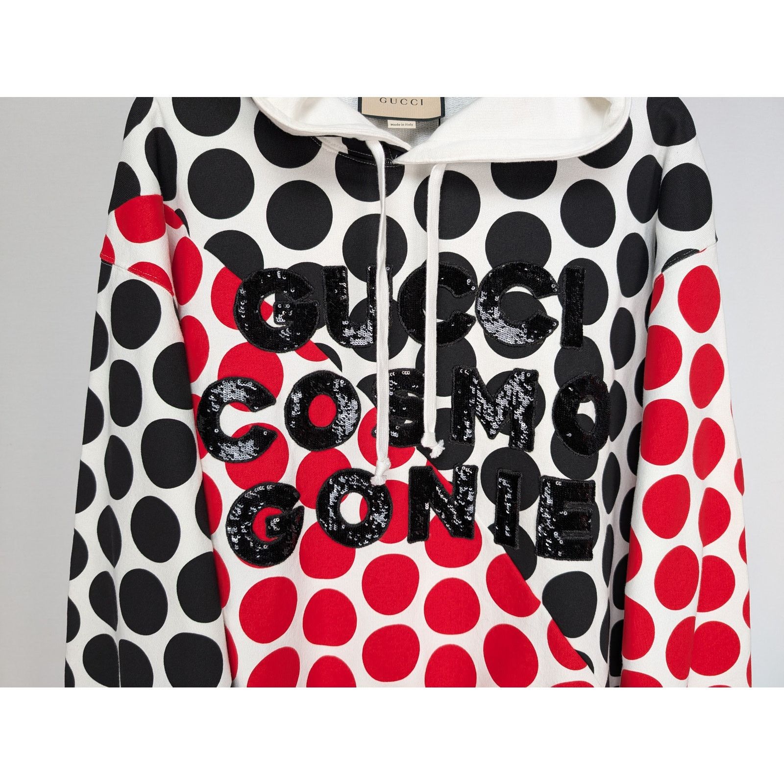 Gucci o1rshd1 Light Felted Hooded Sweatshirt in Ivory/Red/Mix Size US L / EU 52-54 / 3 - 6 Thumbnail