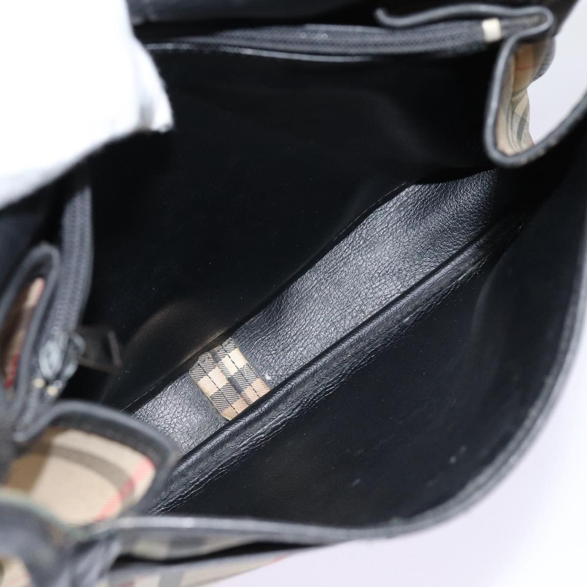 Burberry Burberry Nova Check Shoulder Bag Canvas Beige Black Silver Size ONE SIZE - 12 Thumbnail