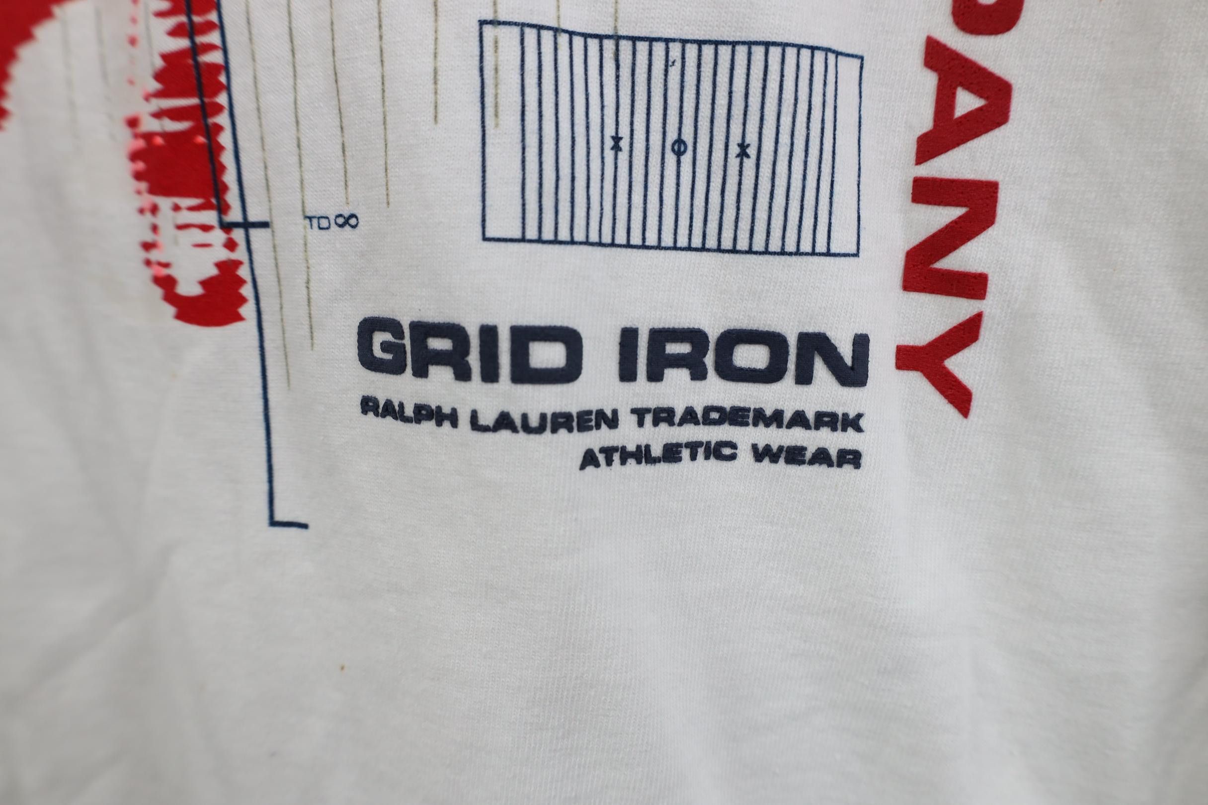 Polo Ralph Lauren Deadstock Vintage 90s Y2K Ralph Lauren Football T-Shirt Size US XL / EU 56 / 4 - 17 Thumbnail