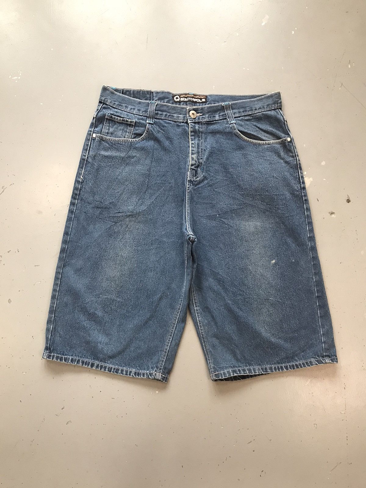 Southpole × Vintage Vintage SouthPole logo embroidered denim jort Size US 40 / EU 56 - 2 Thumbnail