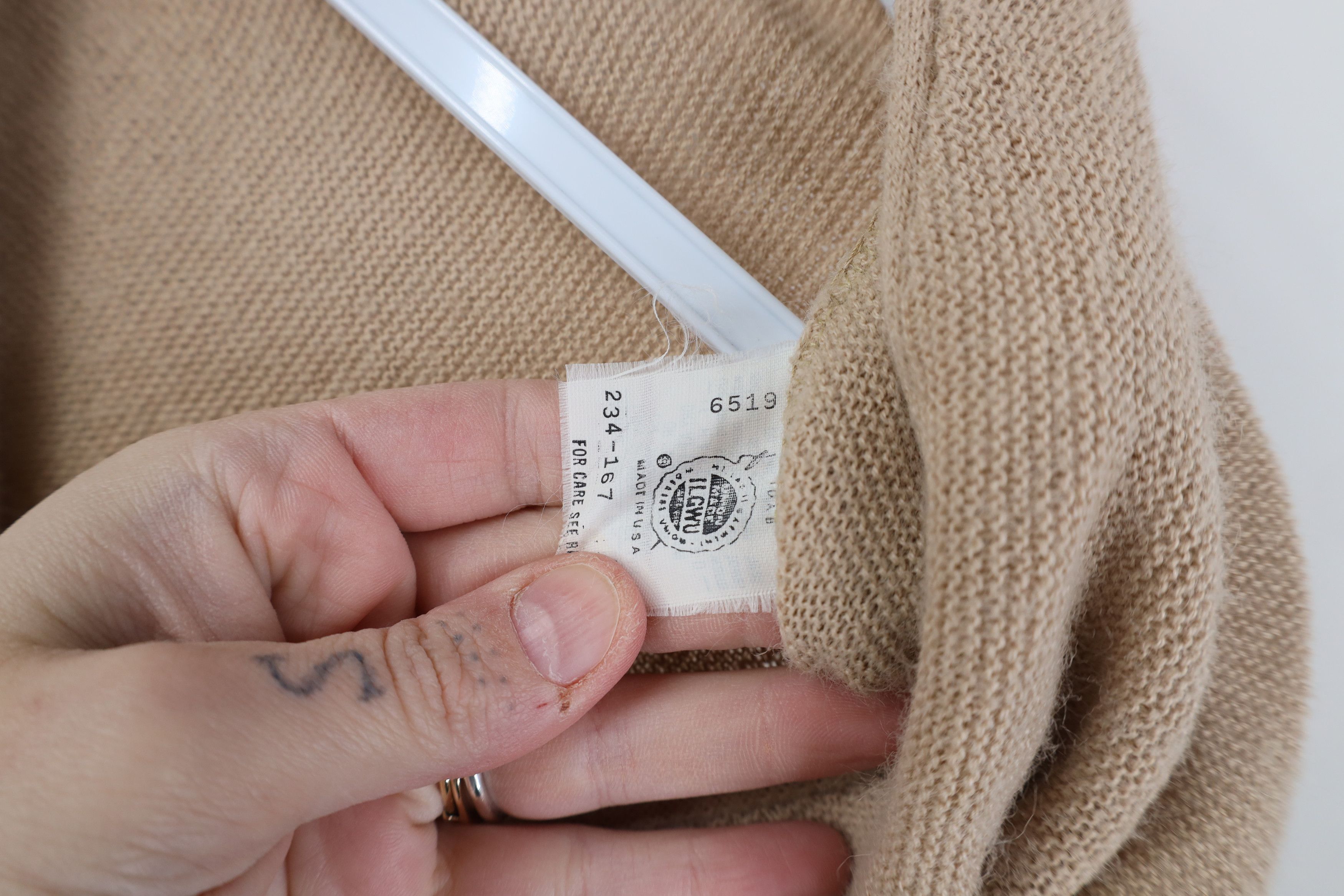 Vintage Vintage 70s Streetwear Knit Cardigan Sweater Beige USA Size US M / EU 48-50 / 2 - 10 Thumbnail