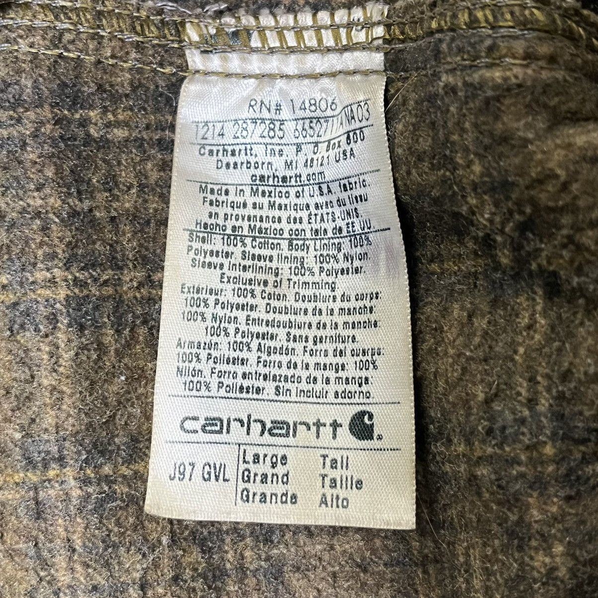 Carhartt VINTAGE CARHARTT BLANKET LINED DISTRESSED DETROIT JACKET Size US L / EU 52-54 / 3 - 10 Thumbnail