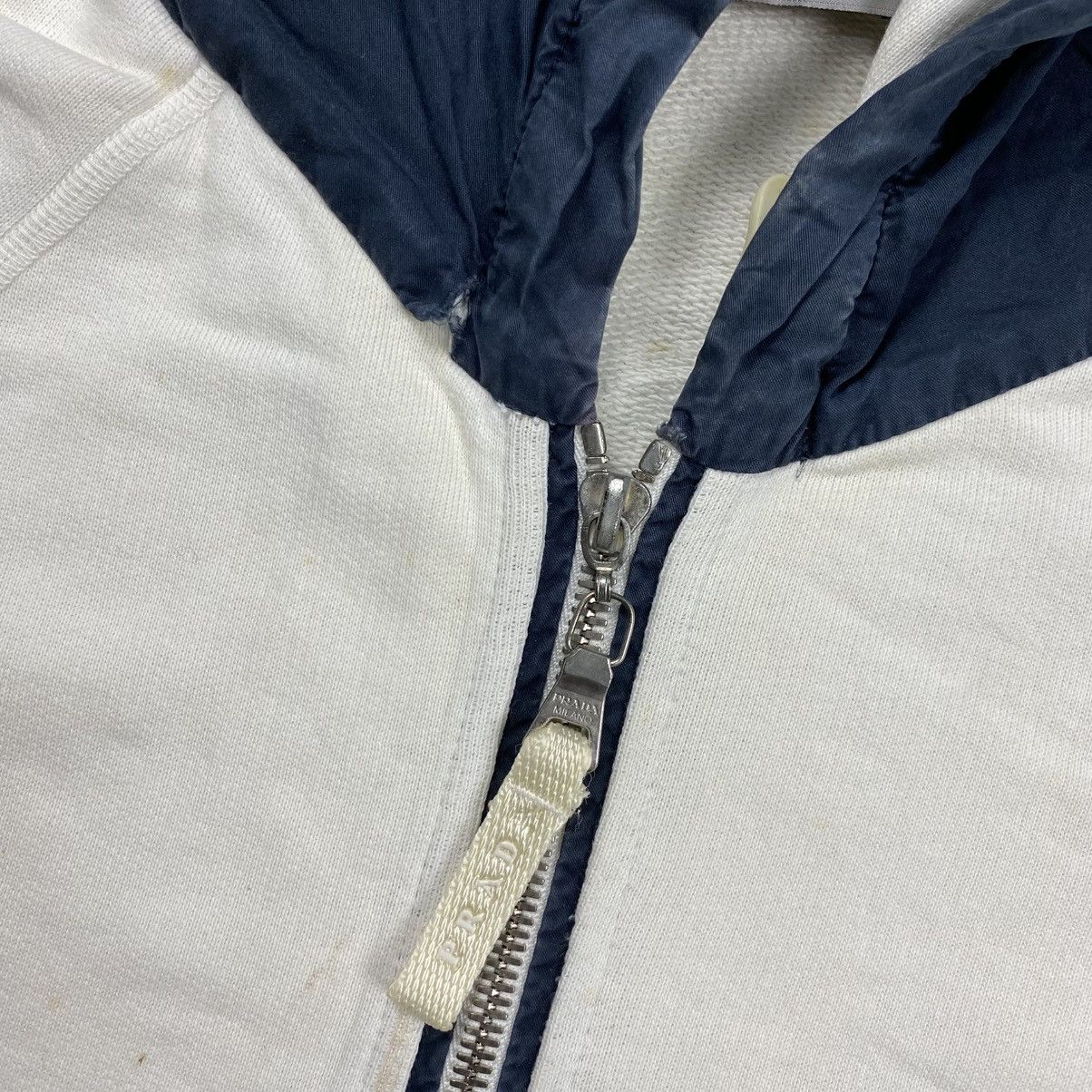 Prada Prada double zip hoodie white Size US L / EU 52-54 / 3 - 10 Thumbnail