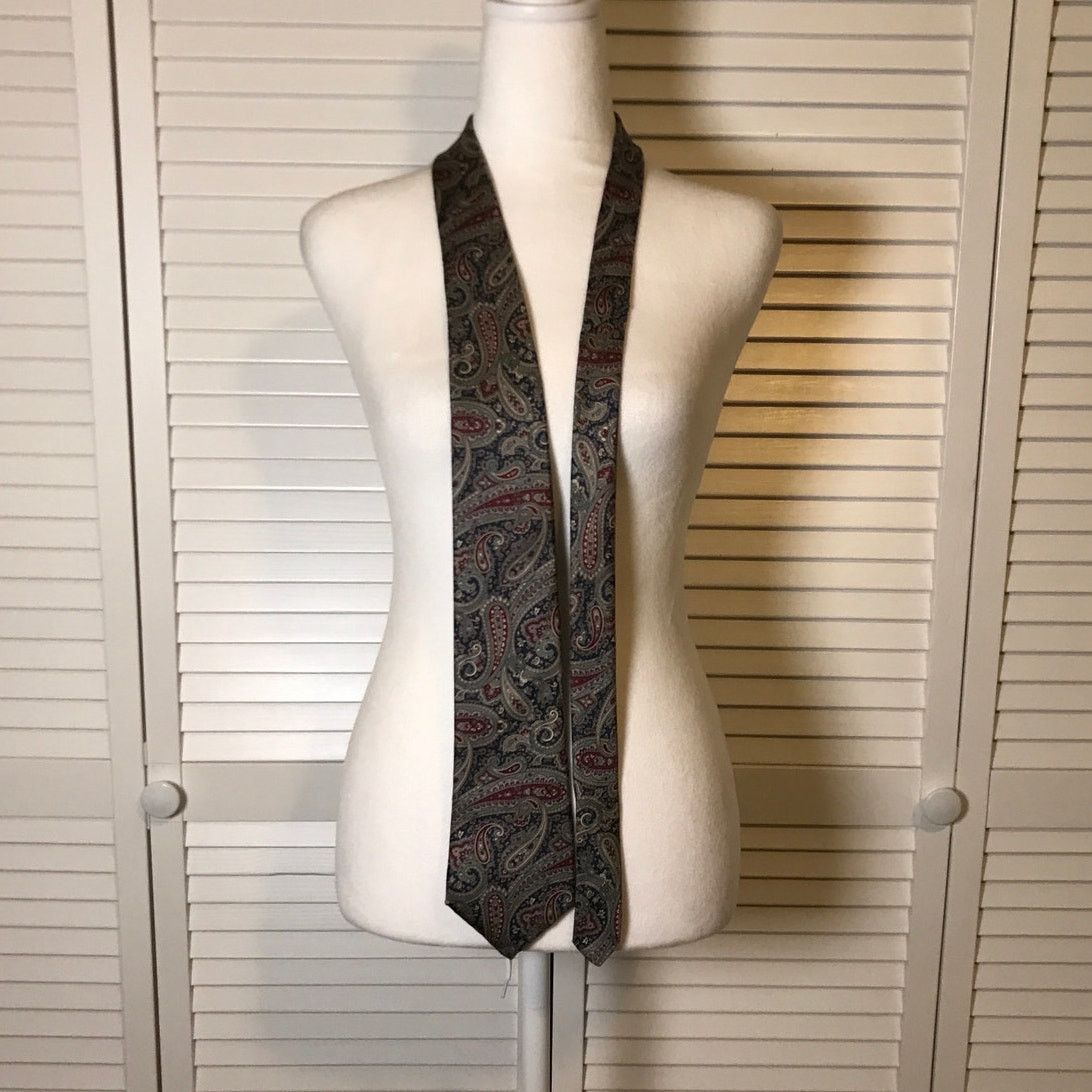 Dillard's Dillard’s Italian Silk Paisley Classic Wide Necktie Size ONE SIZE - 3 Thumbnail