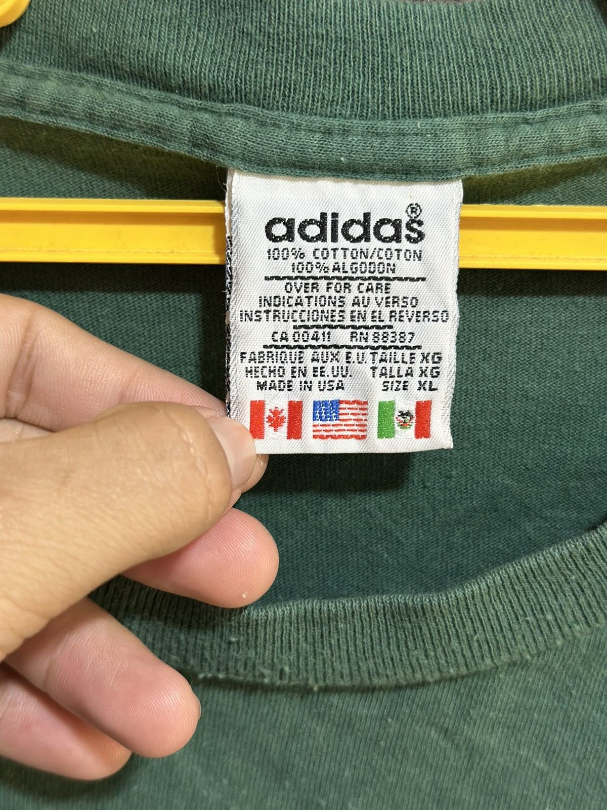 Adidas Thrashed Vintage 90s Adidas Sportwaer Faded Grunge Tee Size US XL / EU 56 / 4 - 4 Thumbnail