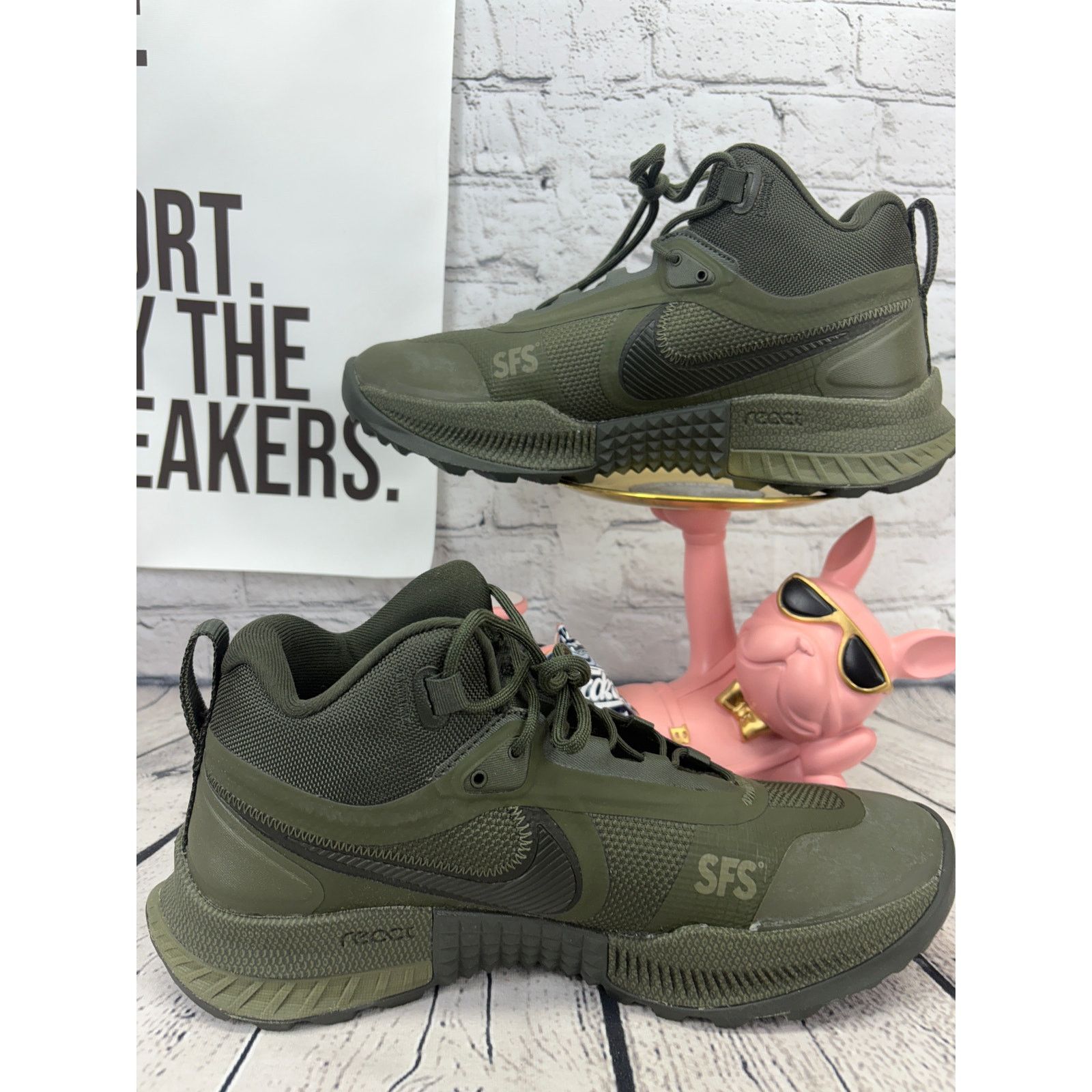 Nike Nike React SFB Carbon Mid Mens 11.5 Green Outdoor Shoes Size US 11.5 / EU 44-45 - 6 Thumbnail