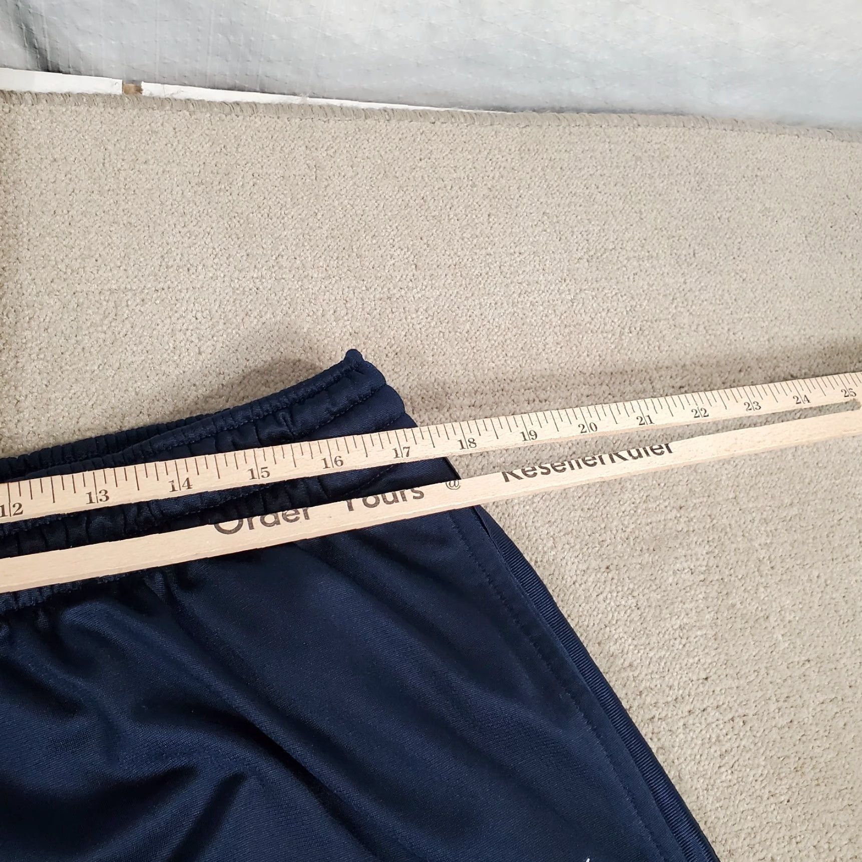 Nike VINTAGE Nike Basketball Pants Mens 2XL Blue Satin Joggers Sweatpants Track Pants Sportswear Size US 39 - 5 Thumbnail