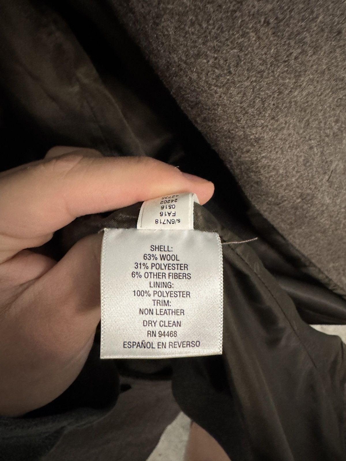 I.N.C Brown Long Coat Size US S / EU 44-46 / 1 - 3 Thumbnail
