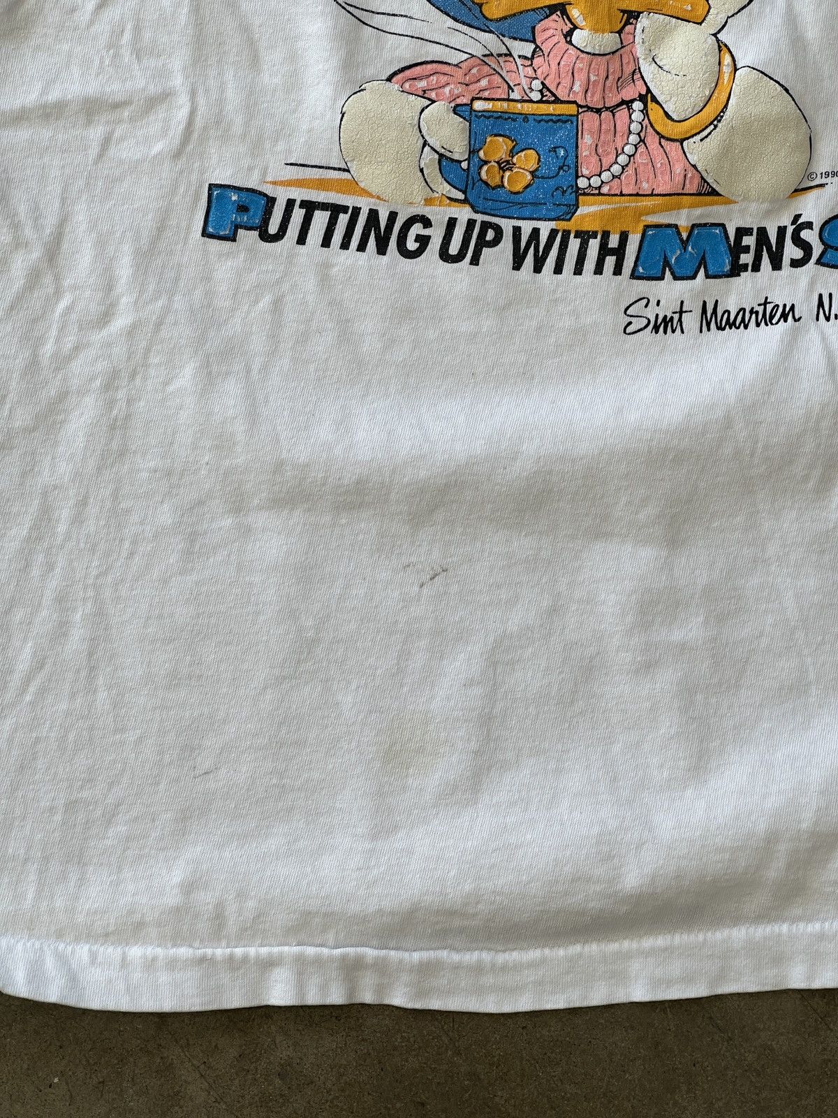 Vintage Vintage 1990 PMS Putting Up With Men's Sh!T Tee XL Size US XL / EU 56 / 4 - 5 Thumbnail