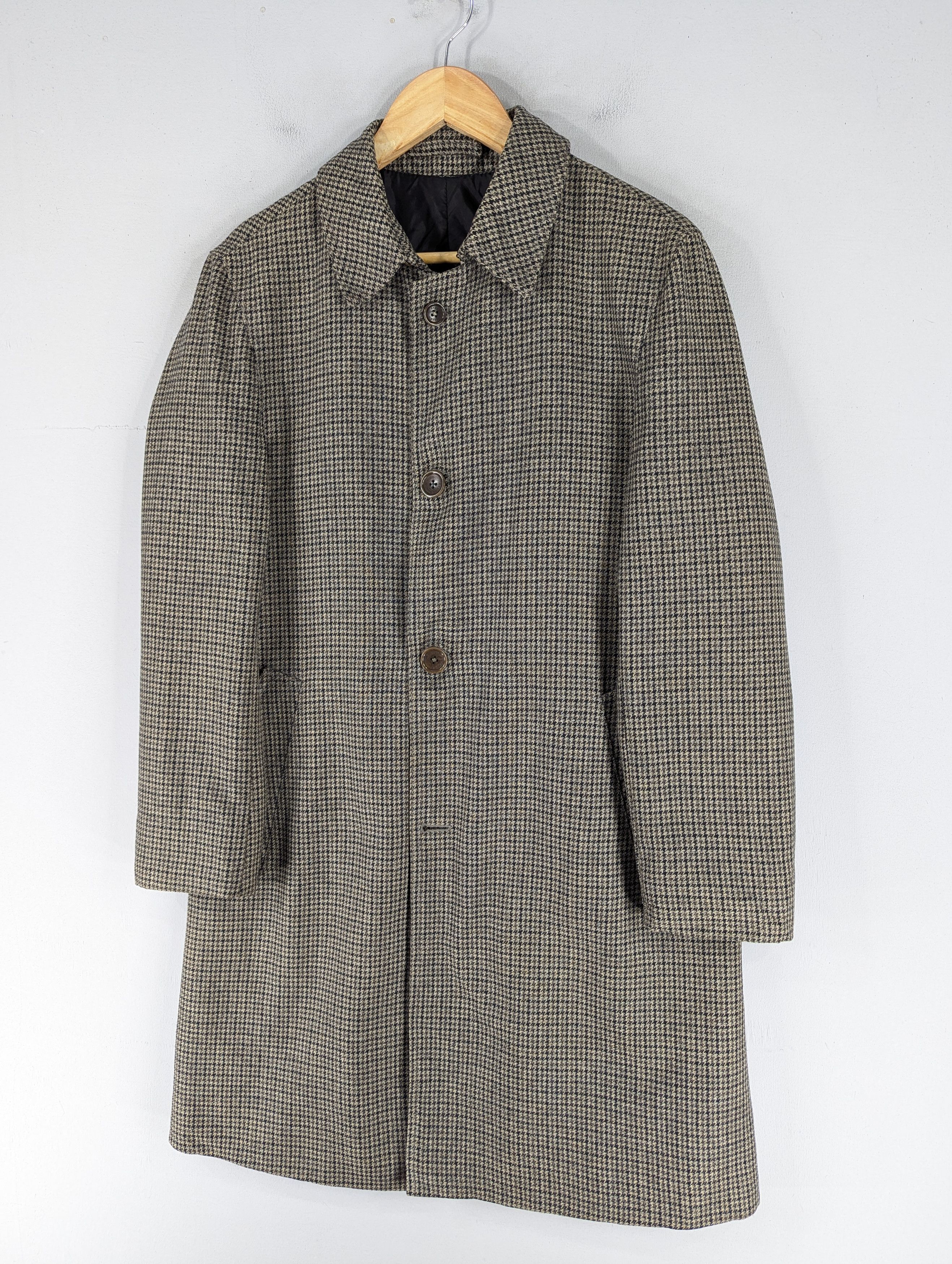 Herno Vintage Herno Houndstooth Wool Long Coat Jacket Size L / US 10 / IT 46 - 2 Thumbnail