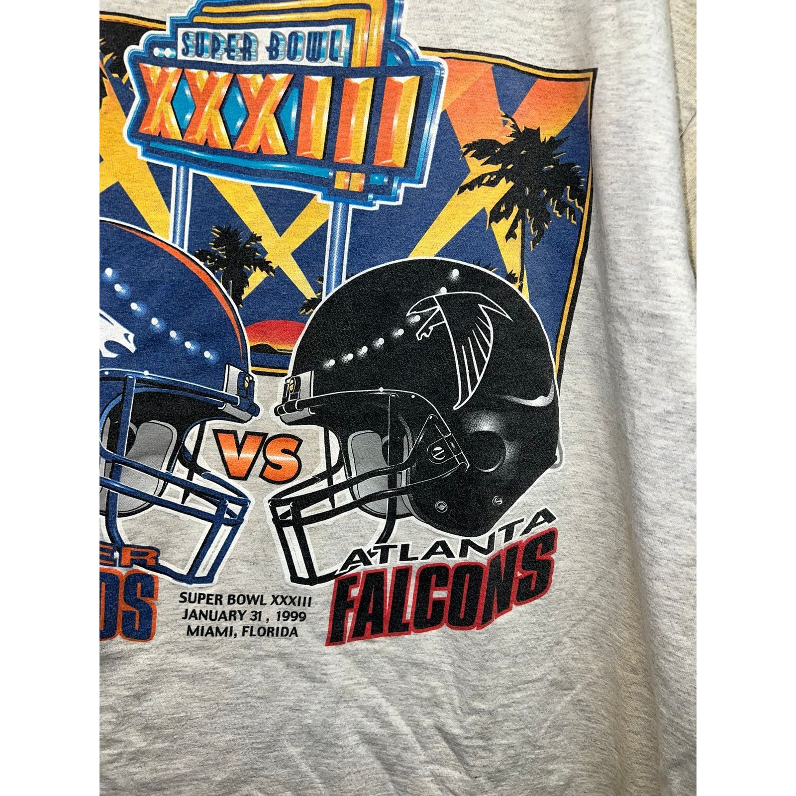 Vintage Vintage Denver Broncos Shirt Atlanta Falcons Tee Yellowed XL Size US XL / EU 56 / 4 - 3 Thumbnail