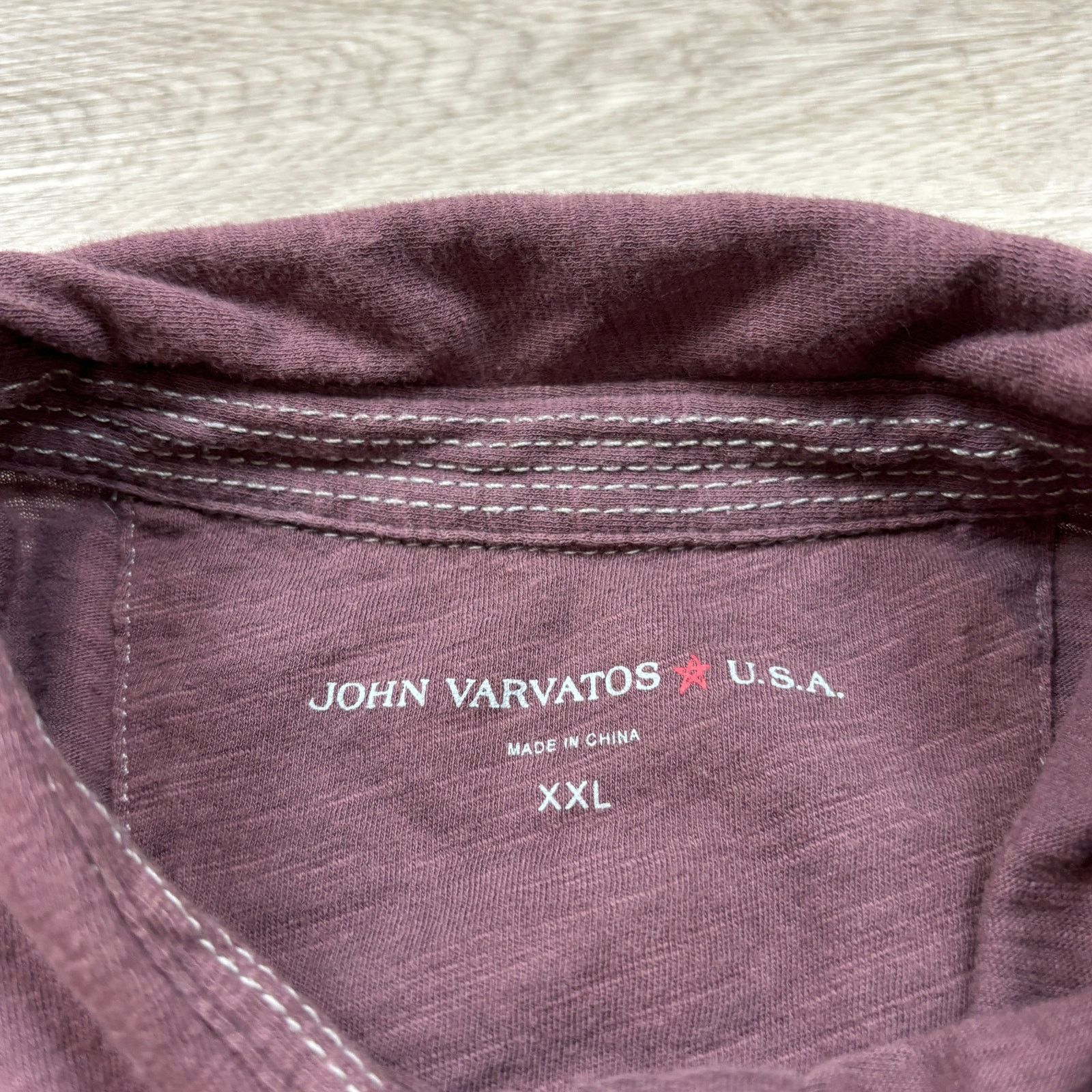 John Varvatos John Varvatos Star USA Cotton Slub Polo Shirt Men's 2XL Size US XXL / EU 58 / 5 - 4 Thumbnail