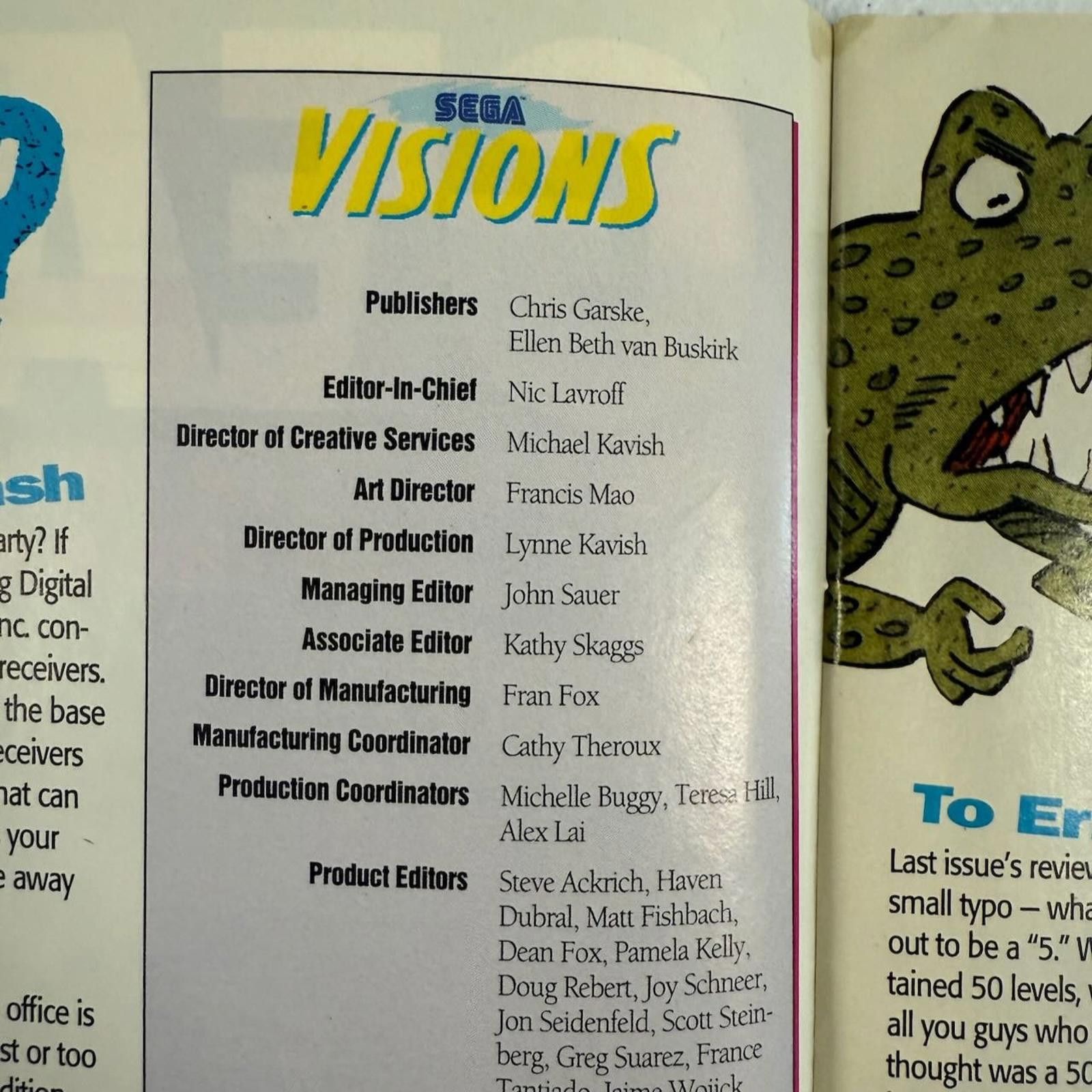 Designer Vtg 1993 Sega Visions Magazine Genesis June July Cool Spot Size ONE SIZE - 7 Thumbnail