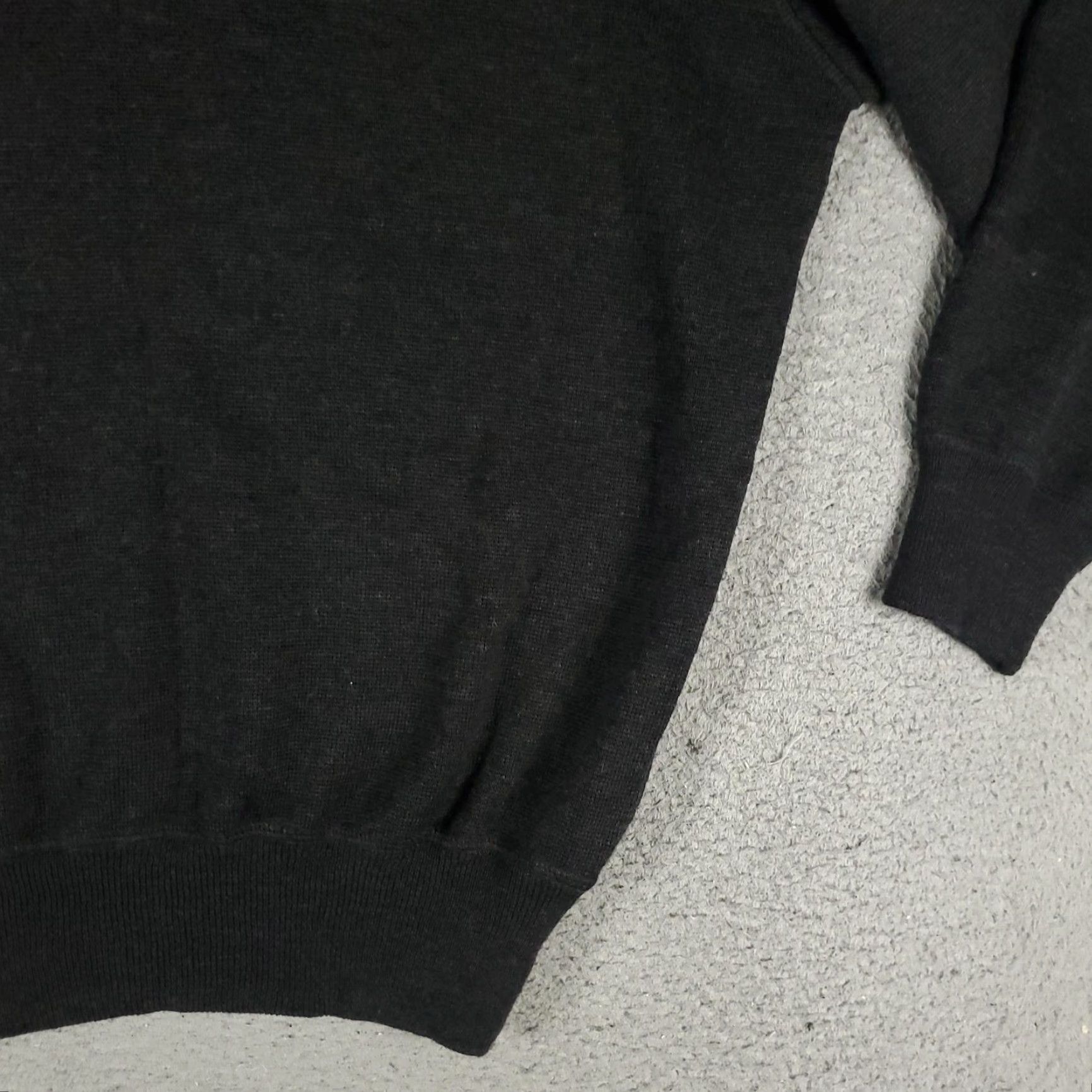 Vintage VINTAGE I LEVRIERI Men’s XL Wool Sweater Collared Pullover Knit Black Casual Italy Size US XL / EU 56 / 4 - 4 Thumbnail
