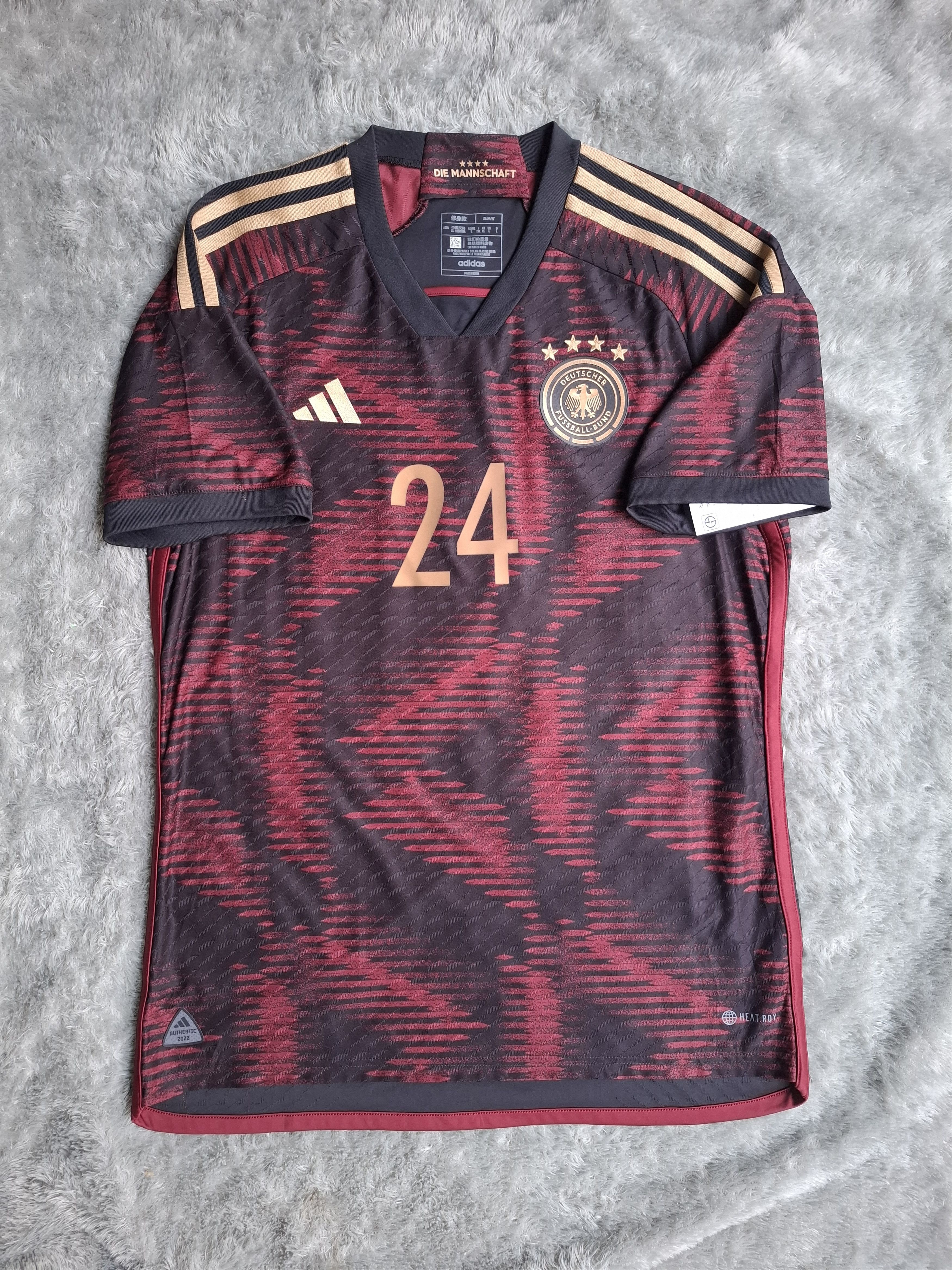 Adidas Germany 2022-23 Away Authentic Size US XL / EU 56 / 4 - 2 Thumbnail