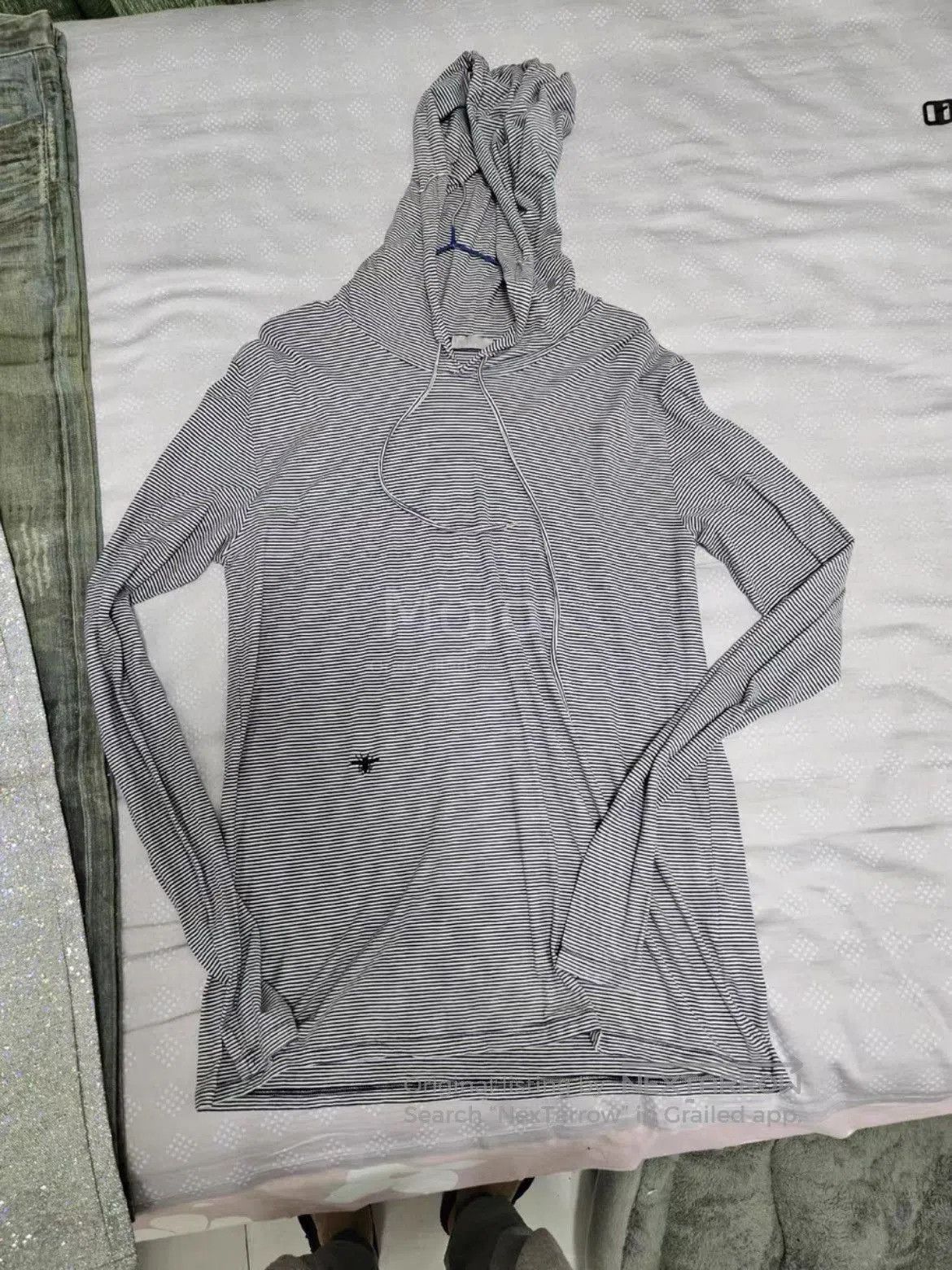 Dior Dior Homme Bee Stitches Stripe Hoodie. Size US XL / EU 56 / 4 - 2 Thumbnail