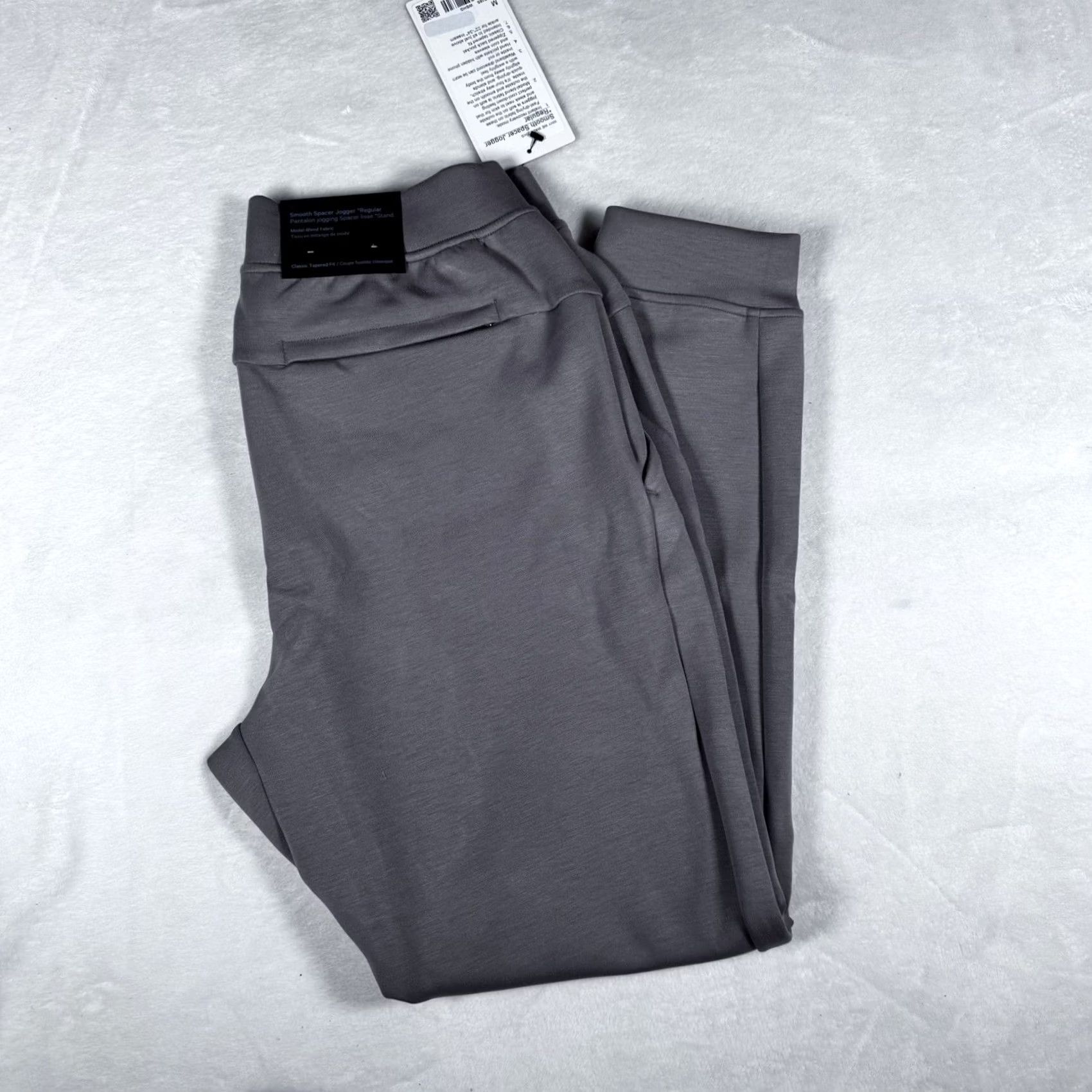 Lululemon NWT Lululemon Men’s Smooth Spacer Pants Warm Ash Gray Medium M Jogger Straight Drawstring Activewear Pants Mens Size US 31 - 7 Thumbnail