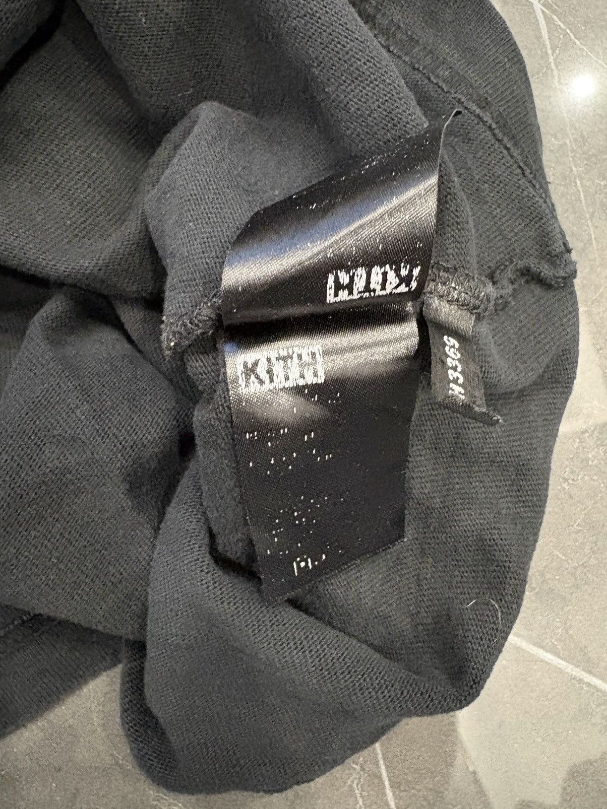 Kith KITH Pigment Dyed Serif Tee T Shirt Black Large Logo Box Size US L / EU 52-54 / 3 - 4 Thumbnail