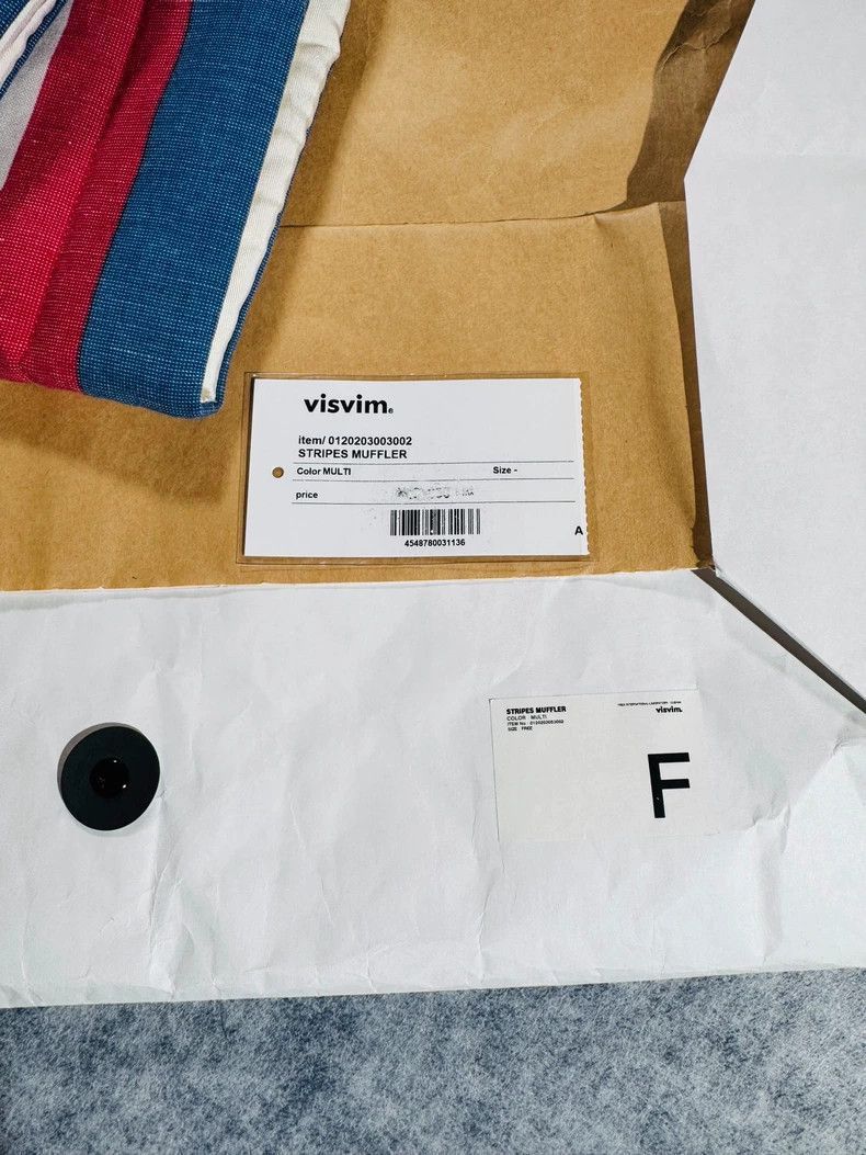 Visvim Visvim Stripes Muffler Scarf in Red Blue White-2506 Size ONE SIZE - 2 Thumbnail