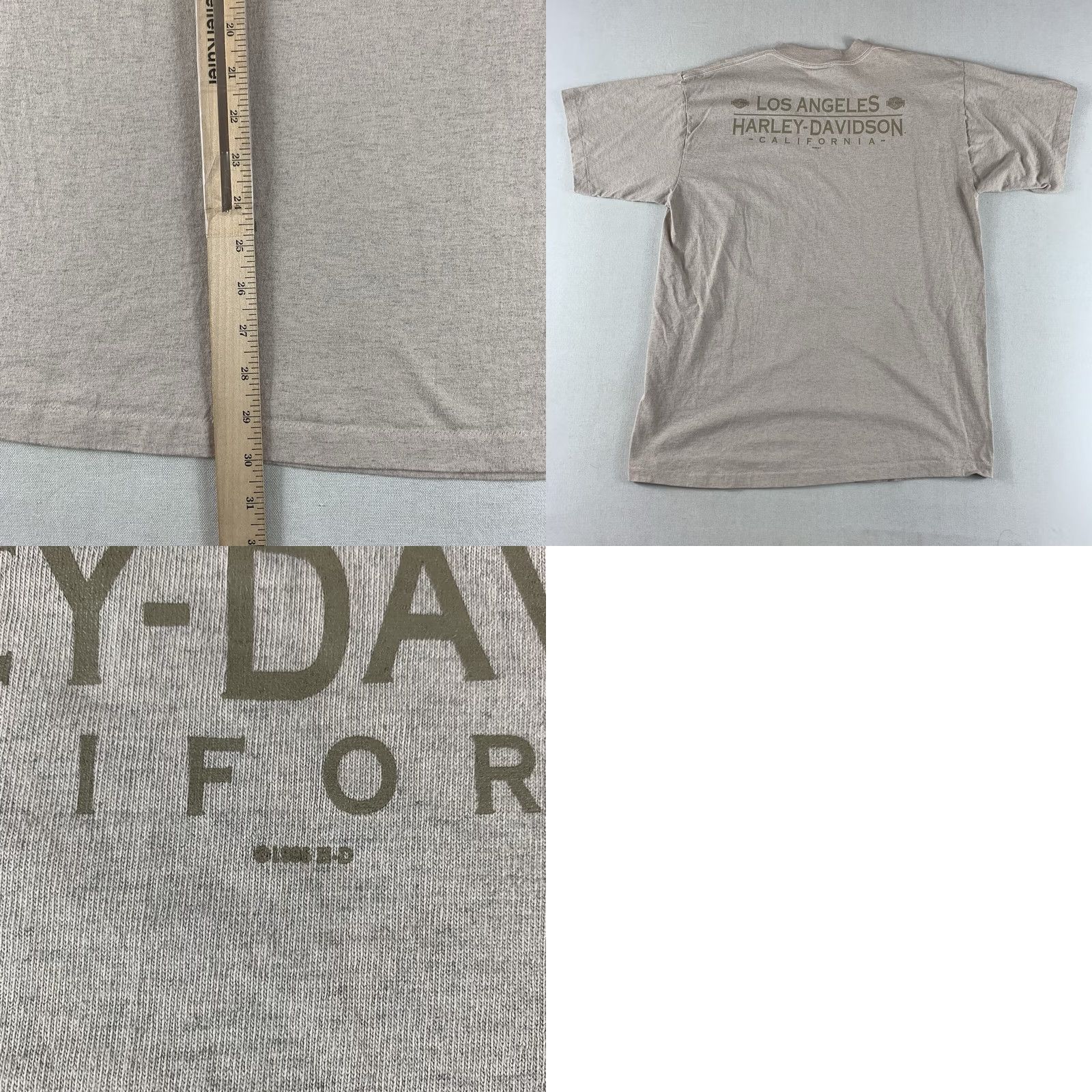 Harley Davidson VINTAGE Harley-Davidson Shirt Mens XL Knucklehead Holoubek 1995 Los Angeles Beige Size US XL / EU 56 / 4 - 8 Thumbnail