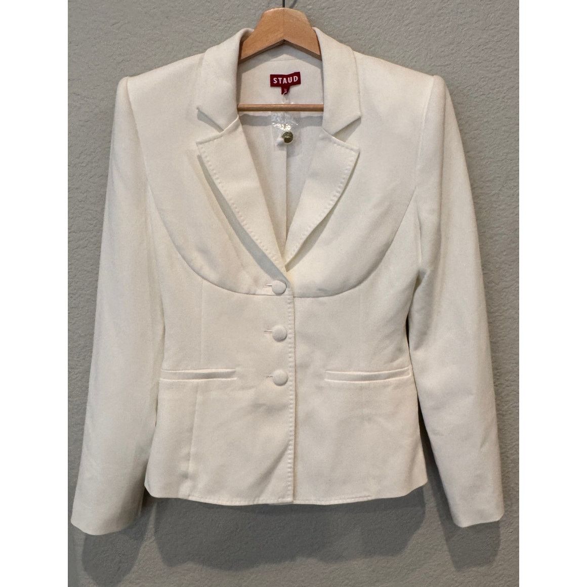 Staud STAUD Carson Paneled Stretch-Crepe Blazer Size Medium Size M / US 6-8 / IT 42-44 - 11 Thumbnail