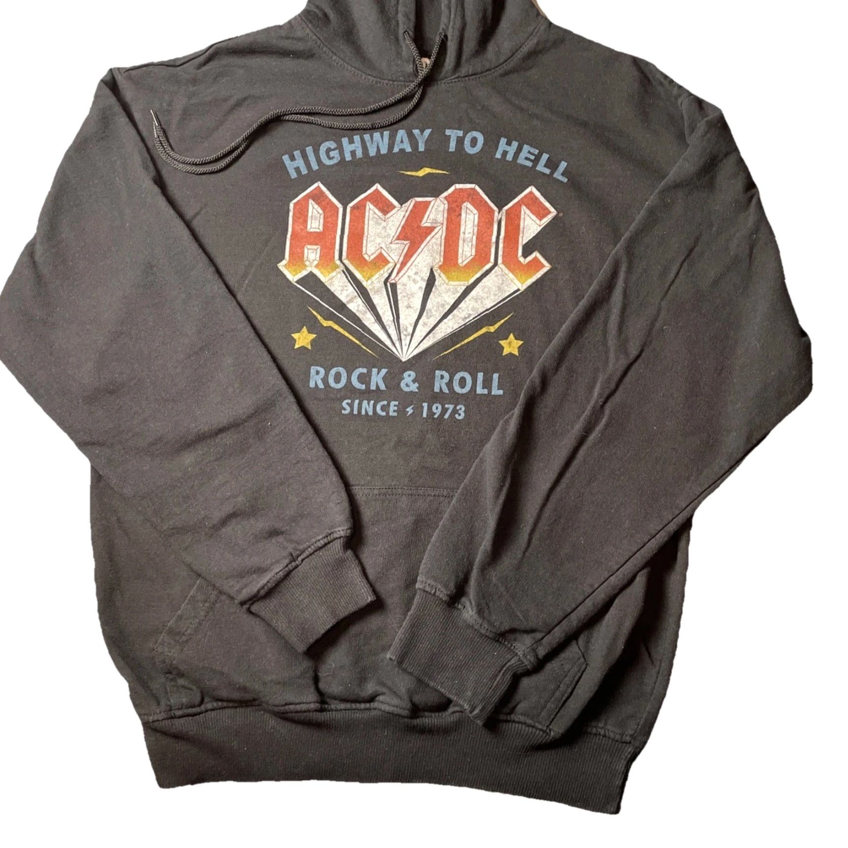 Vintage VINTAGE AC/DC Highway To Hell Hoodie Sweatshirt Mens M Black Rock N Roll Band Merch Size US M / EU 48-50 / 2 - 7 Thumbnail