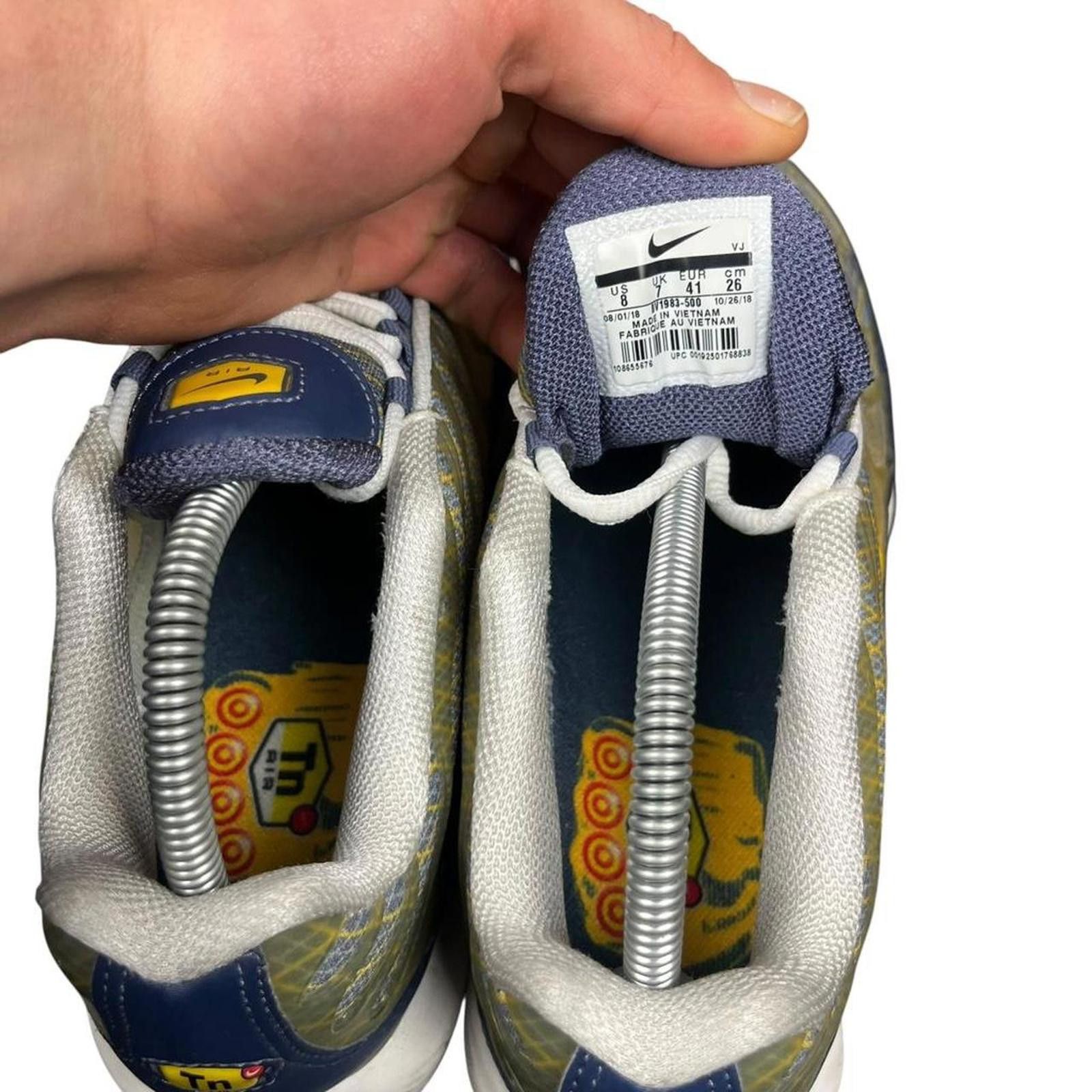 Nike Nike Air Max Plus Tn Wave Grid Yellow Navy - UK 7 Size US 8 / EU 41 - 7 Thumbnail
