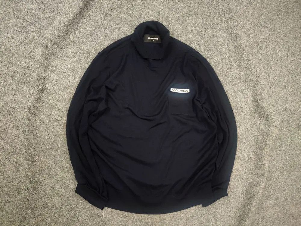 Dsquared2 Dsquared2 Design wool Sweater high turtleneck collar Logo Size US M / EU 48-50 / 2 - 1 Thumbnail