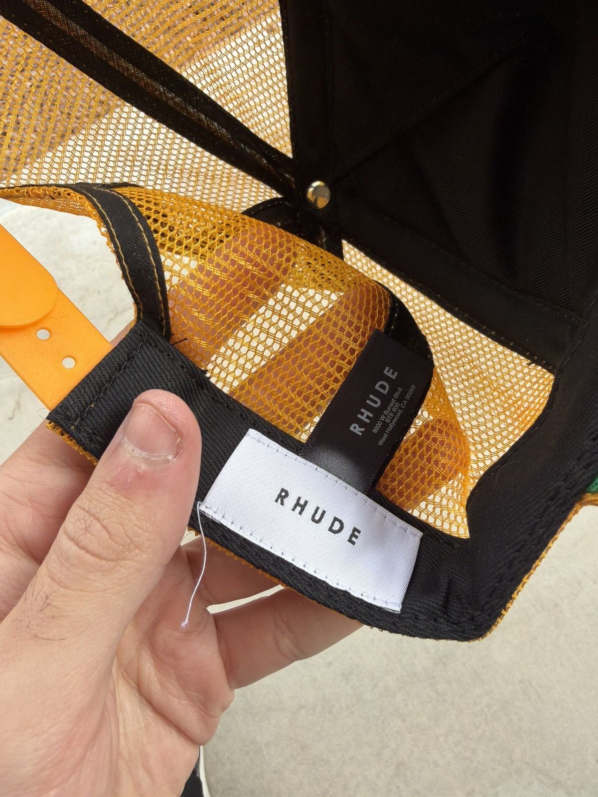 Rhude Rhude Premium Cigars Trucker Hat Yellow / White – Brand New Size ONE SIZE - 5 Thumbnail