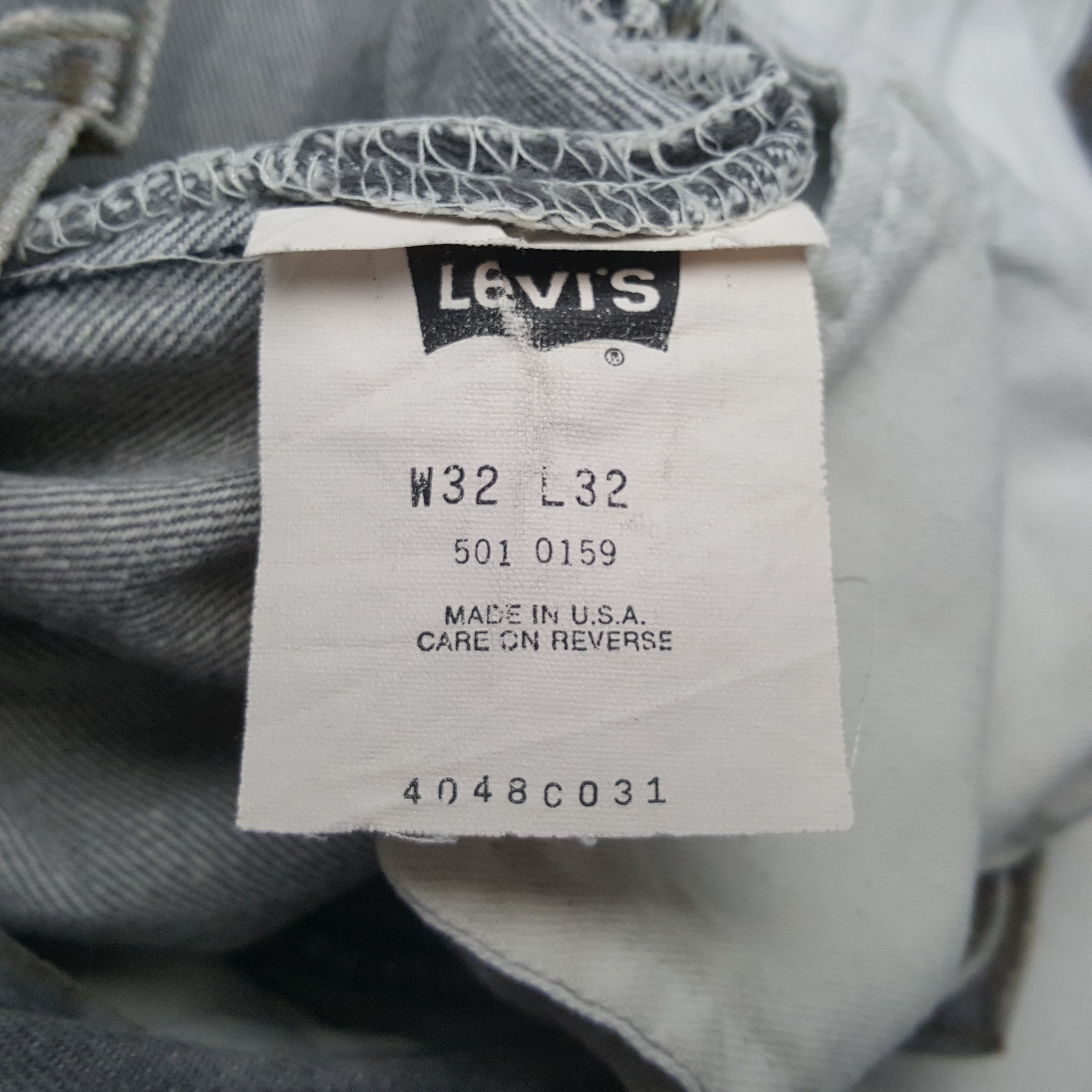 Levi's Levis 501 Made in USA Gray Jeans RR10 Size US 30 / EU 46 - 13 Thumbnail