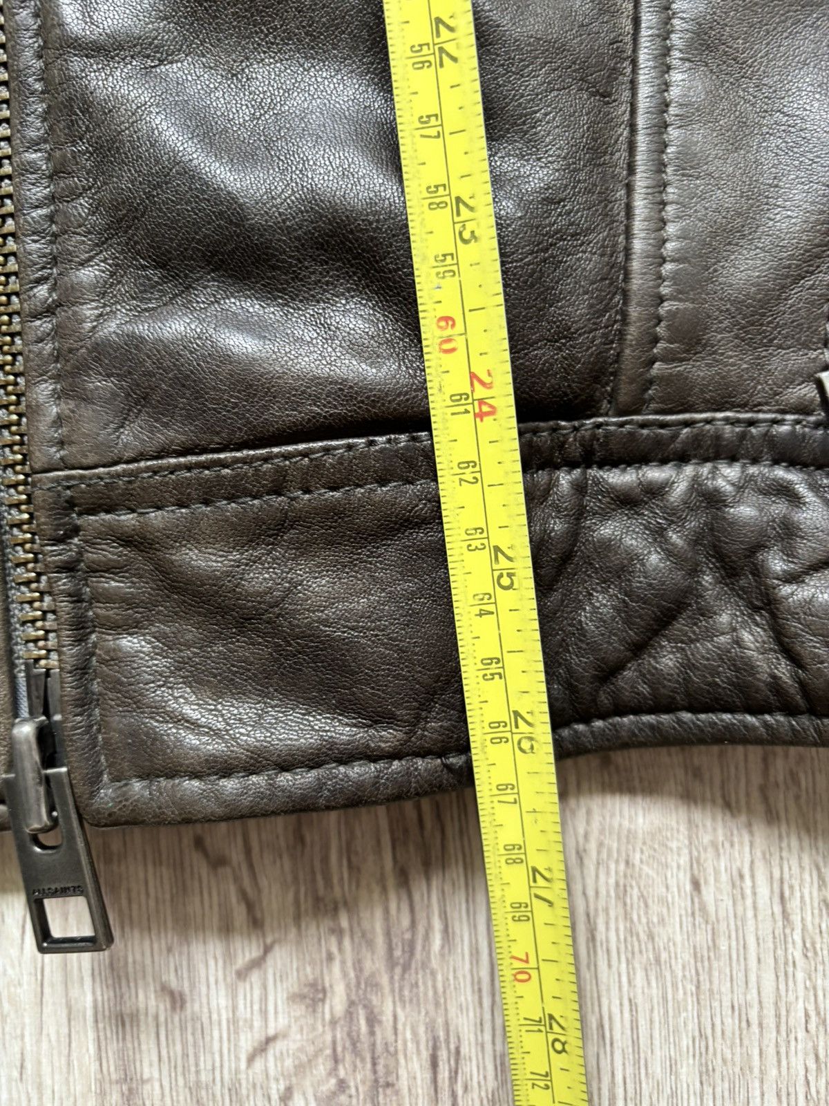 Allsaints AllSaints Conroy Leather Biker Jacket Men Size S Brown Moto Size US S / EU 44-46 / 1 - 10 Thumbnail