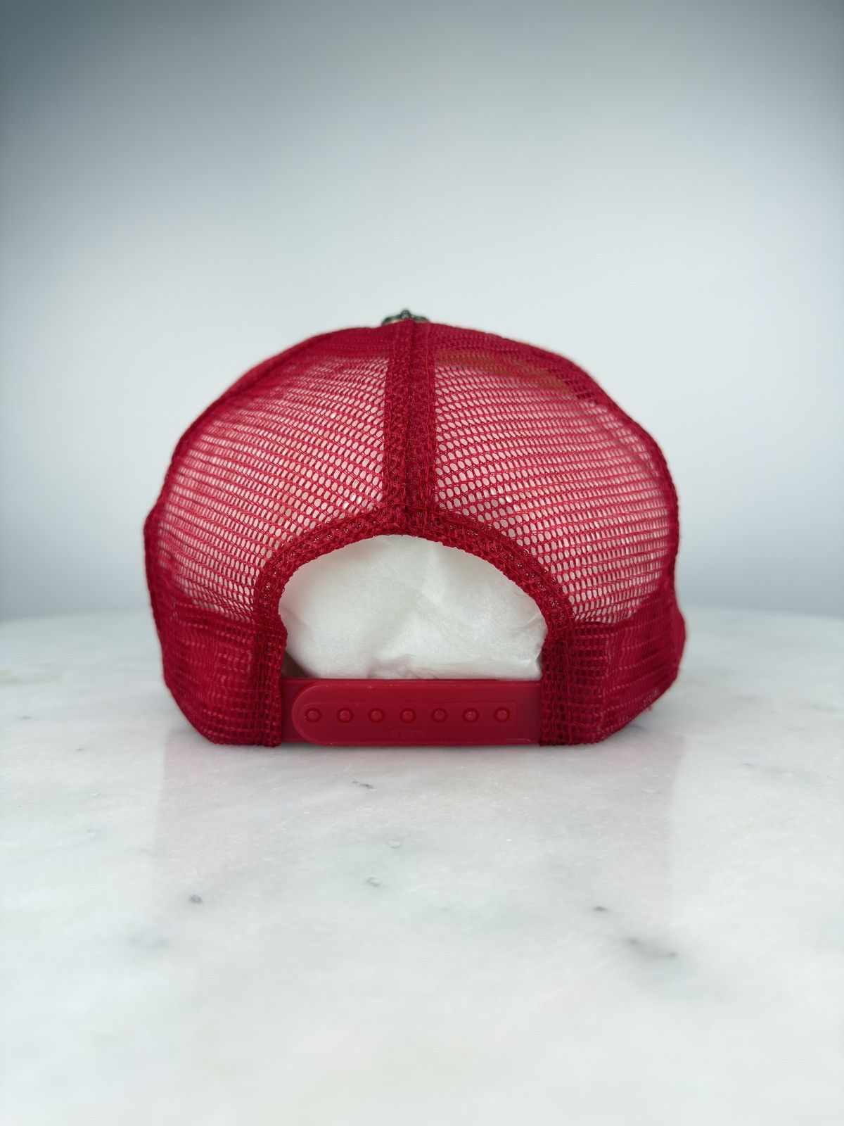 Chrome Hearts VINTAGE CHROME HEARTS FUCK RED CAP Size ONE SIZE - 5 Thumbnail