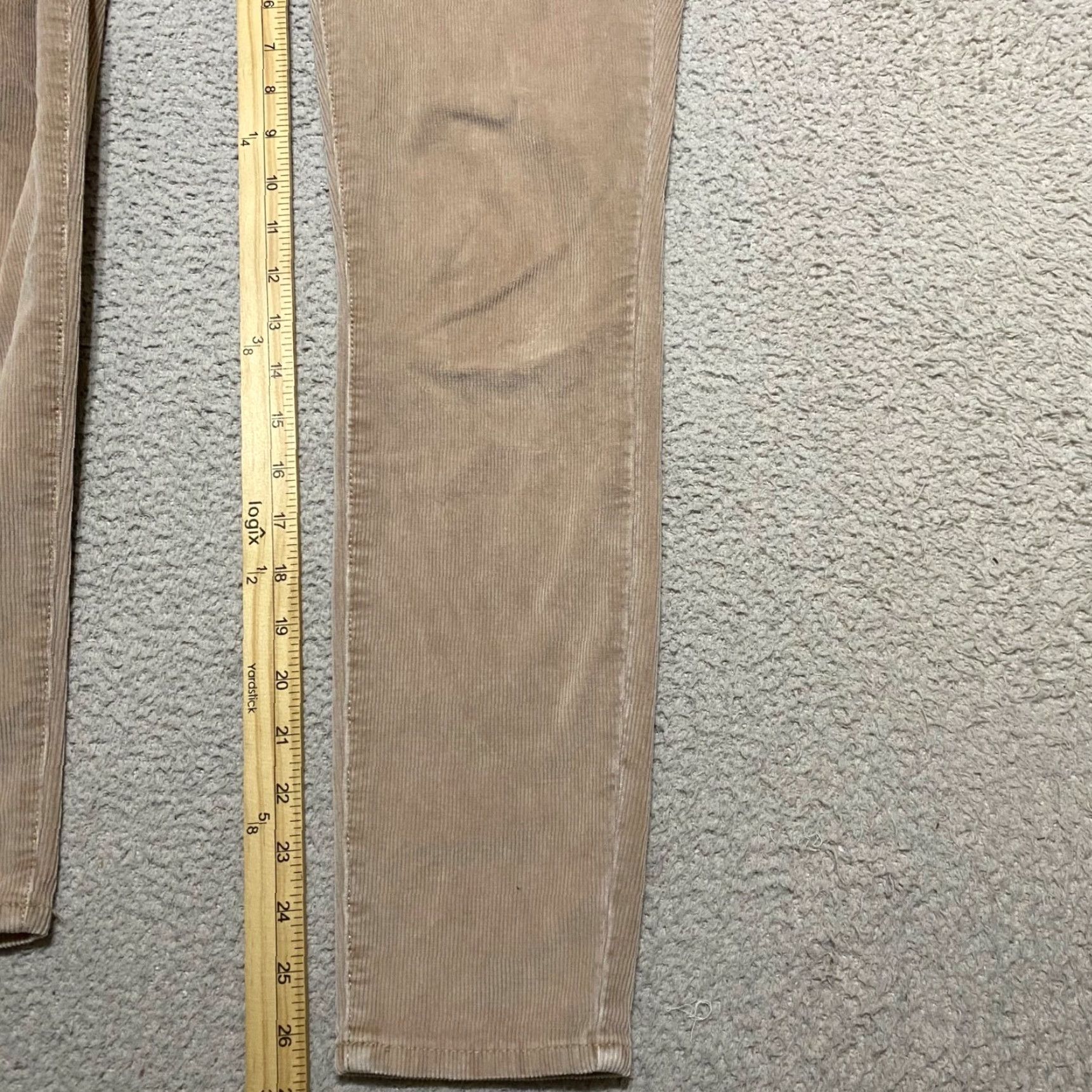 American Eagle Outfitters American Eagle Jeans Womens 0P Beige Corduroy Medium Wash High Rise Jegging Size 25" / US 0 / IT 36 - 6 Thumbnail