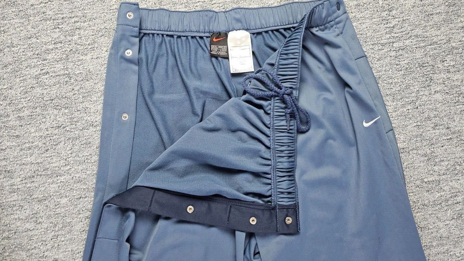 Nike Nike Breakaway Tearaway Snap Track Pants Blue Vintage Men XL Size US 33 - 6 Thumbnail