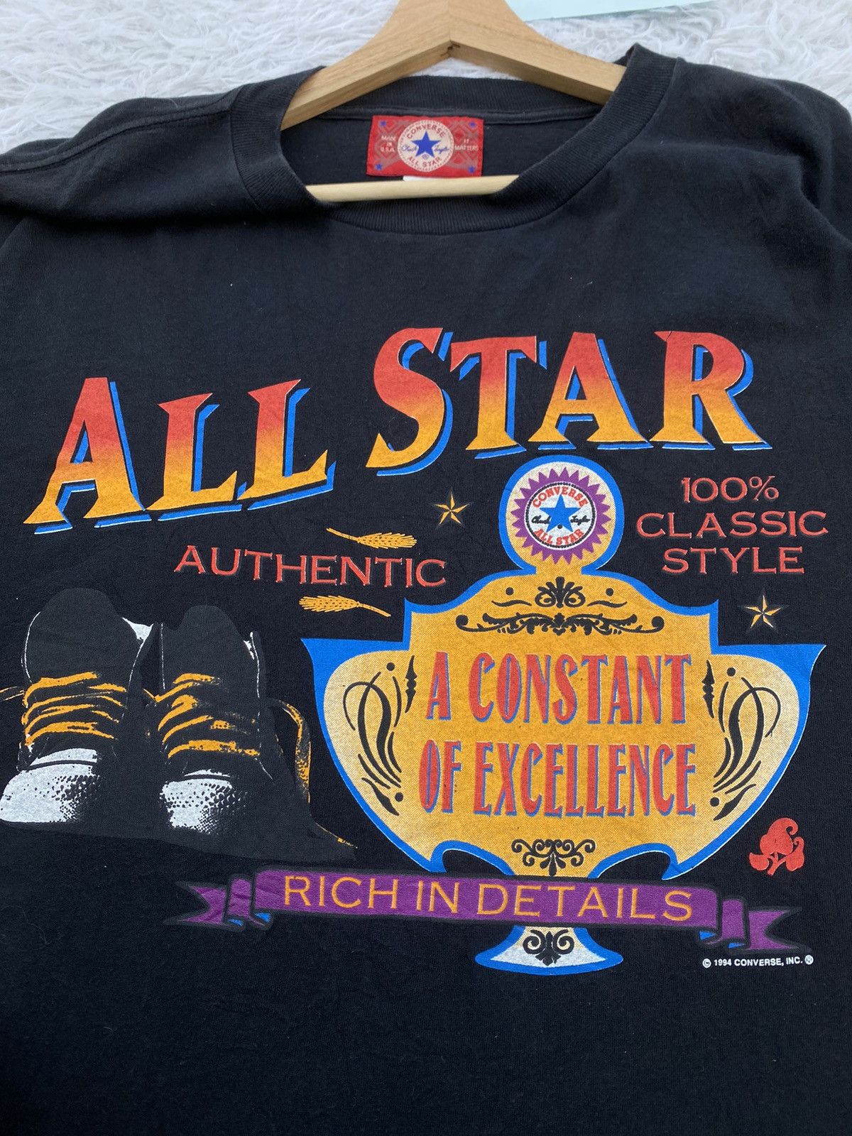 Converse Rare Vintage Converse 1994 All Star Tshirt Size US L / EU 52-54 / 3 - 10 Thumbnail