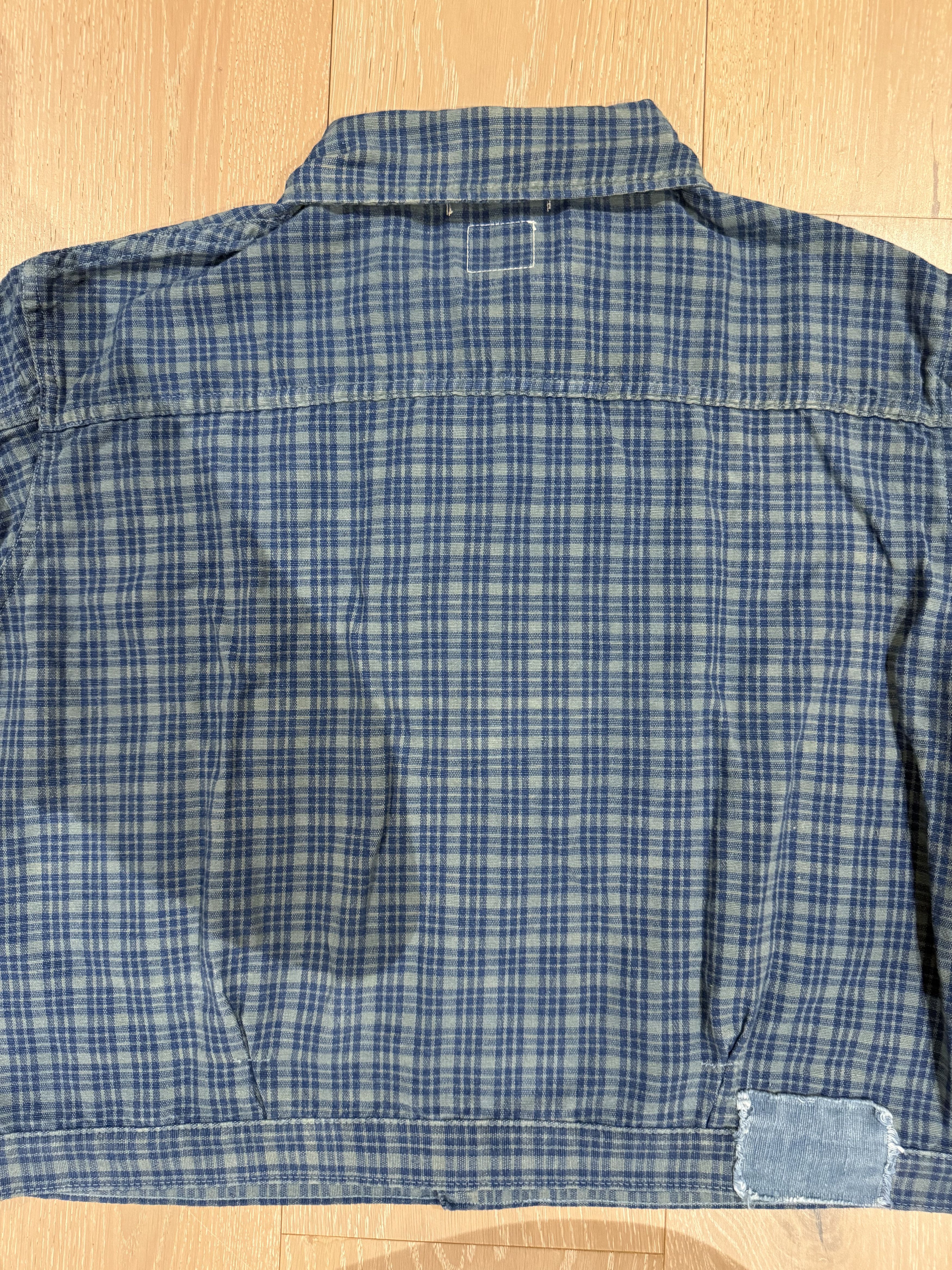 Story Mfg. 💚 Blue In Green x Story Mfg. Sundae Jacket Indigo Mud Check Size US M / EU 48-50 / 2 - 13 Thumbnail