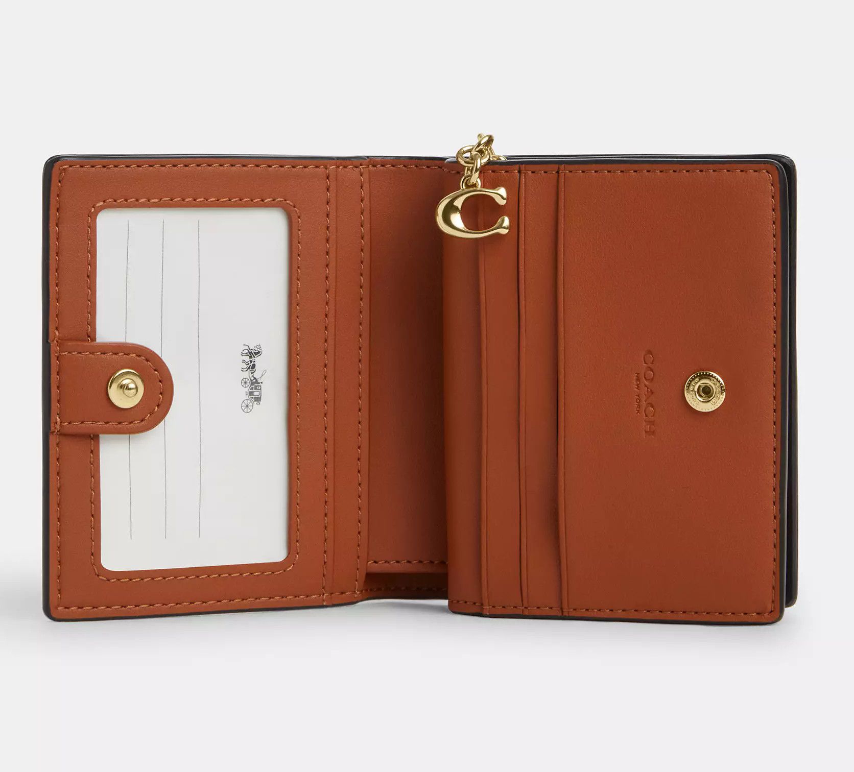Coach Snap Wallet In Signature Canvas With Floral Print CZ601 Size ONE SIZE - 7 Thumbnail