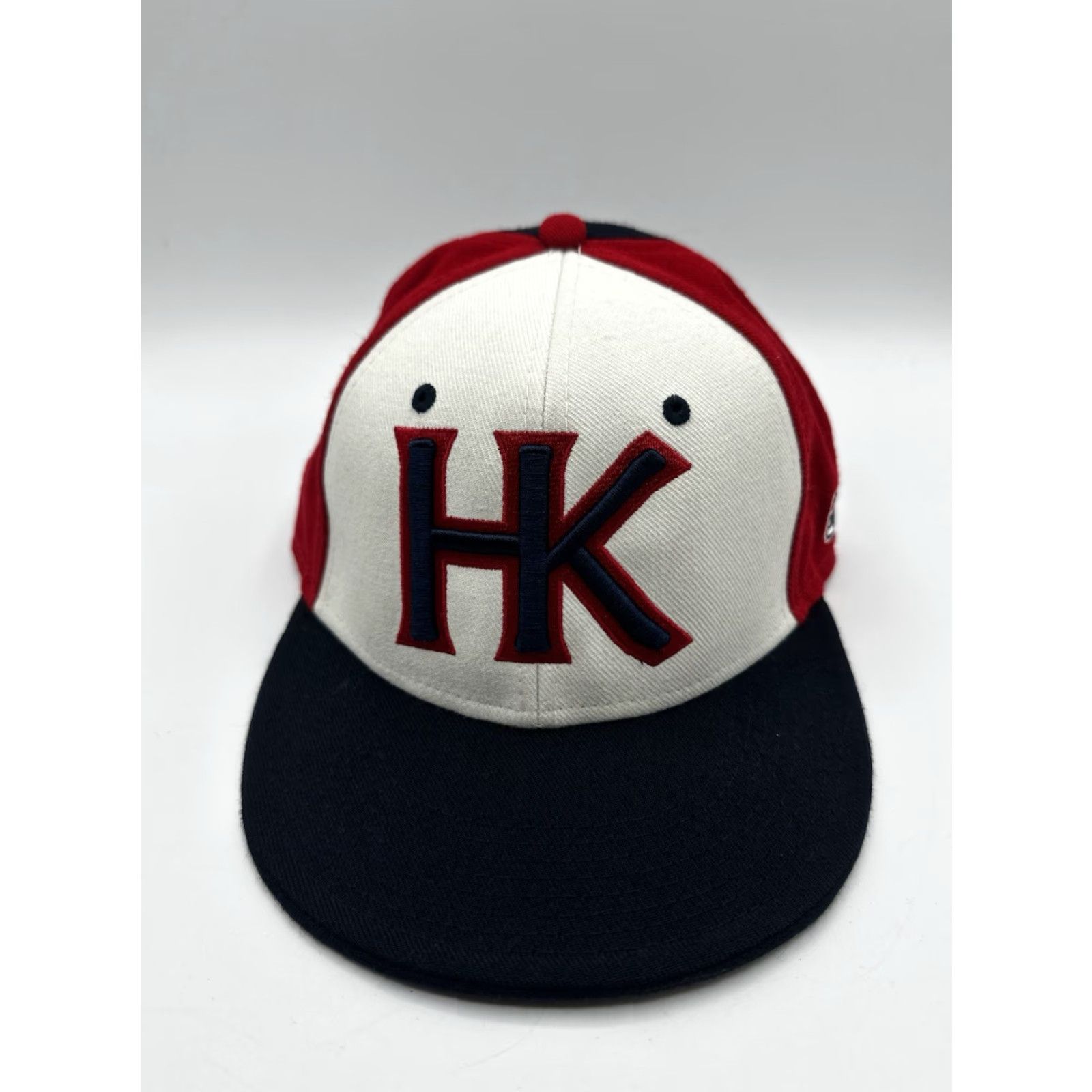 Logo 7 VTG The Game Pro Fitted Hat 7 1/4 Blue USA Logo Cap Mens Cap Size ONE SIZE - 2 Thumbnail