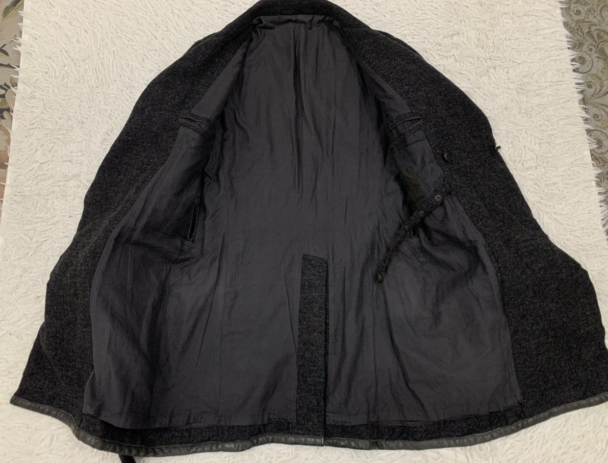 Yohji Yamamoto Vintage Y's by Yohji Yamamoto Gabardine Belted Wool Coat Size US M / EU 48-50 / 2 - 16 Thumbnail