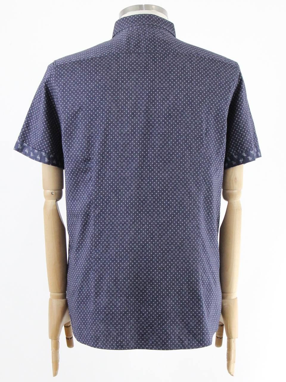 Ted Baker TED BAKER Blue printed short-sleeved shirt Size US M / EU 48-50 / 2 - 3 Thumbnail