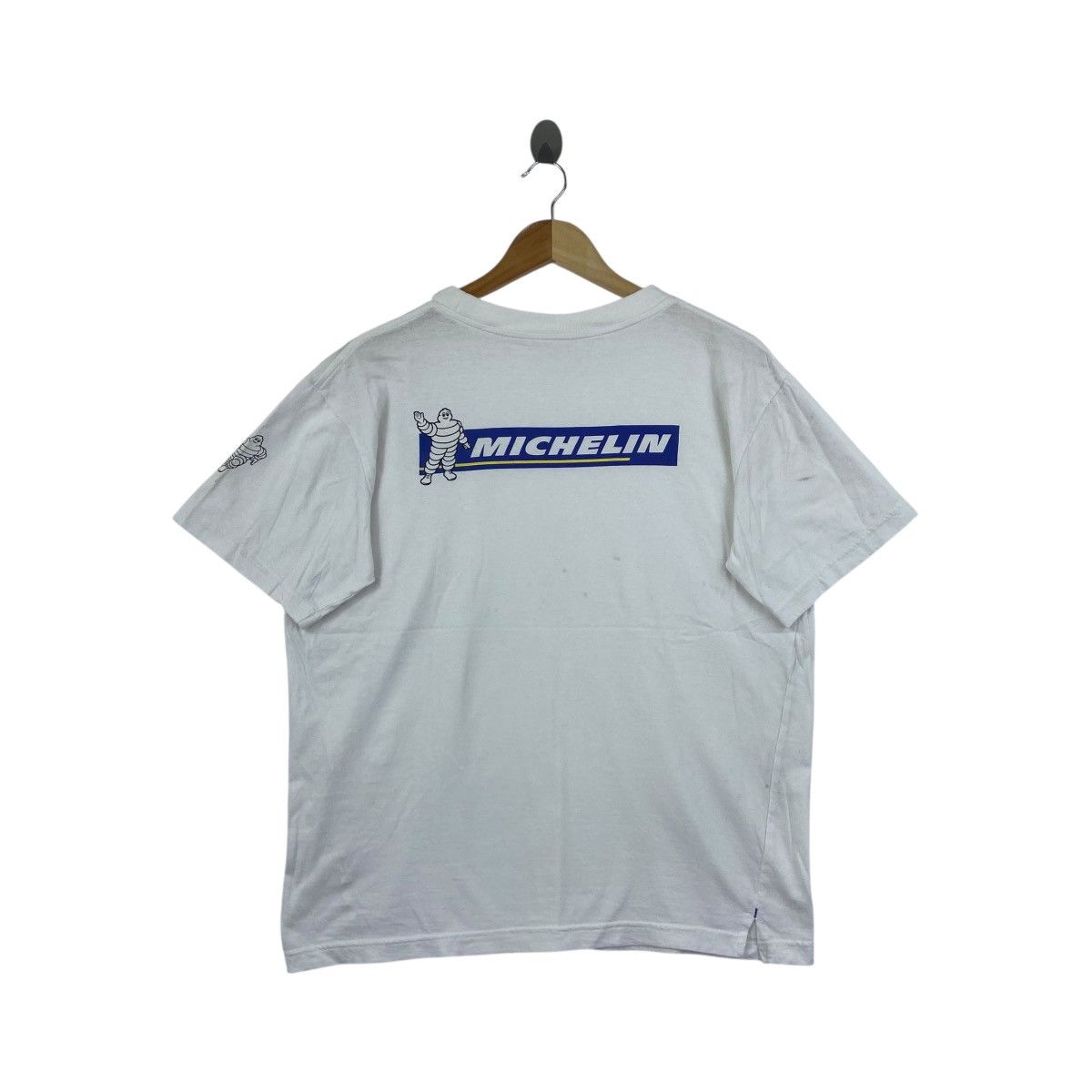 Vintage Vintage MICHELIN T Shirt Racing Team Motosports Size US L / EU 52-54 / 3 - 4 Thumbnail