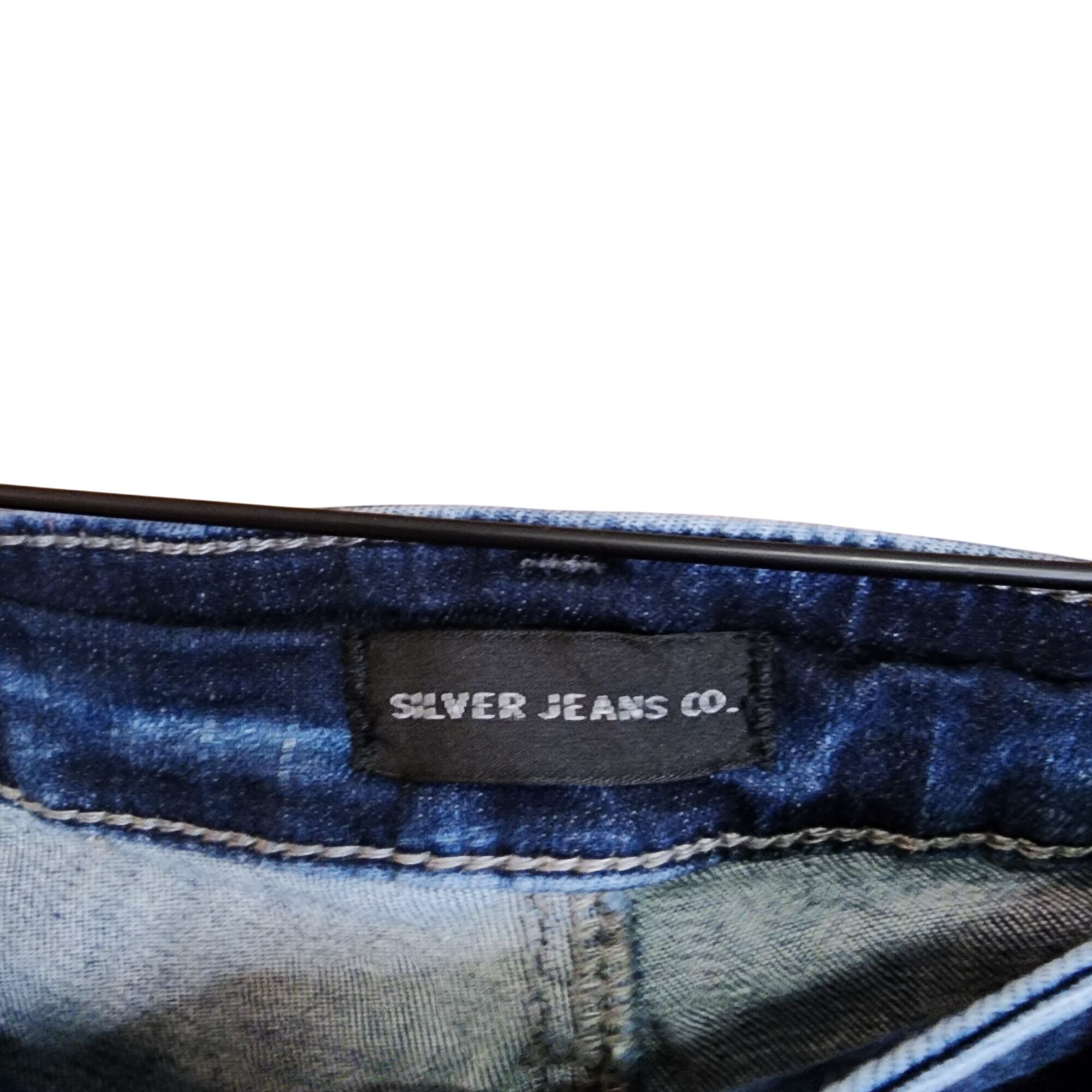 Silver Jeans Co. Silver Suki Mid Capri Jeans Dark Wash Mid Rise Stretch Denim Size 38" / US 16 / IT 52 - 3 Thumbnail